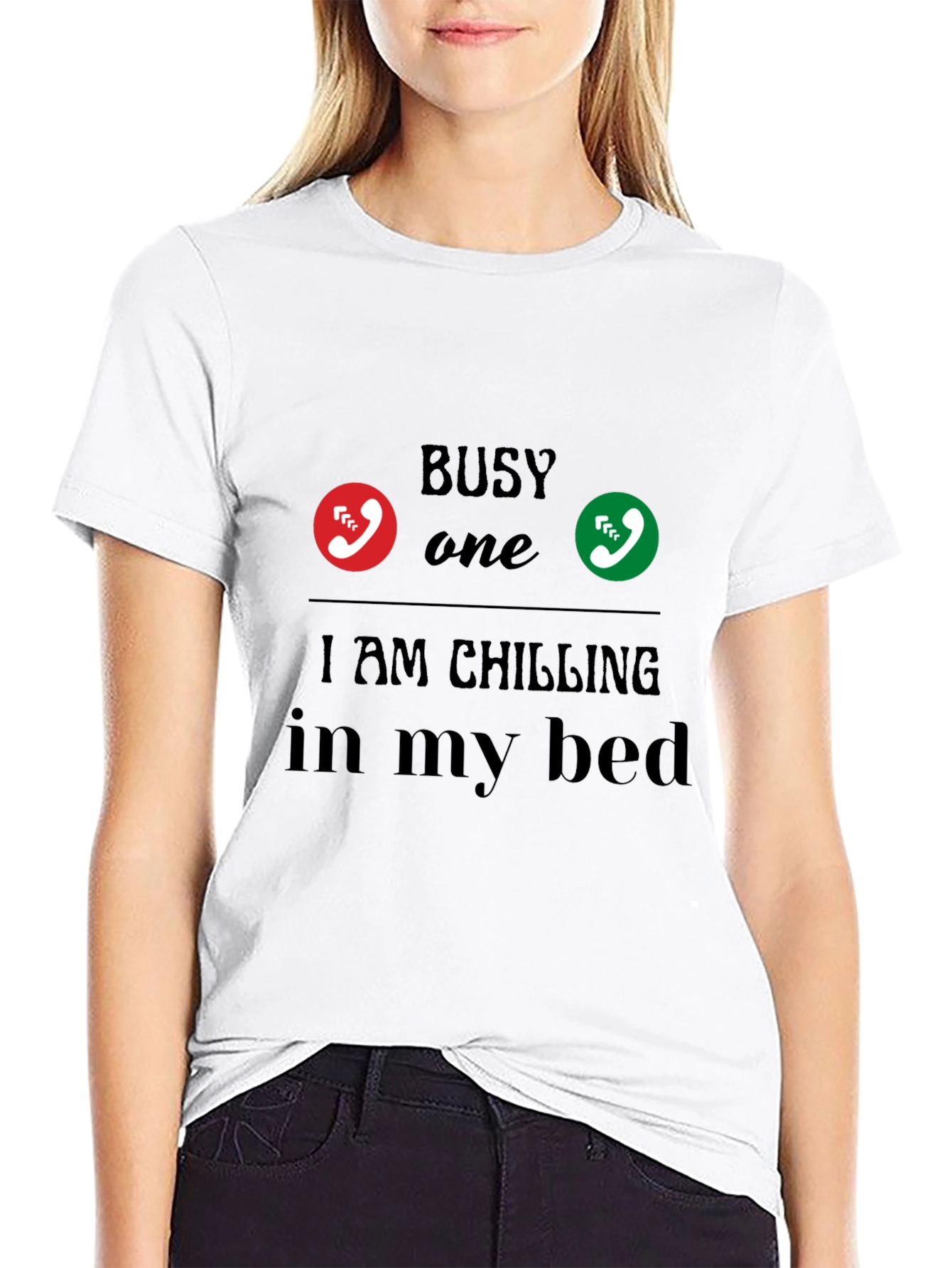 Busy Chilling in Bed Graphic Tee