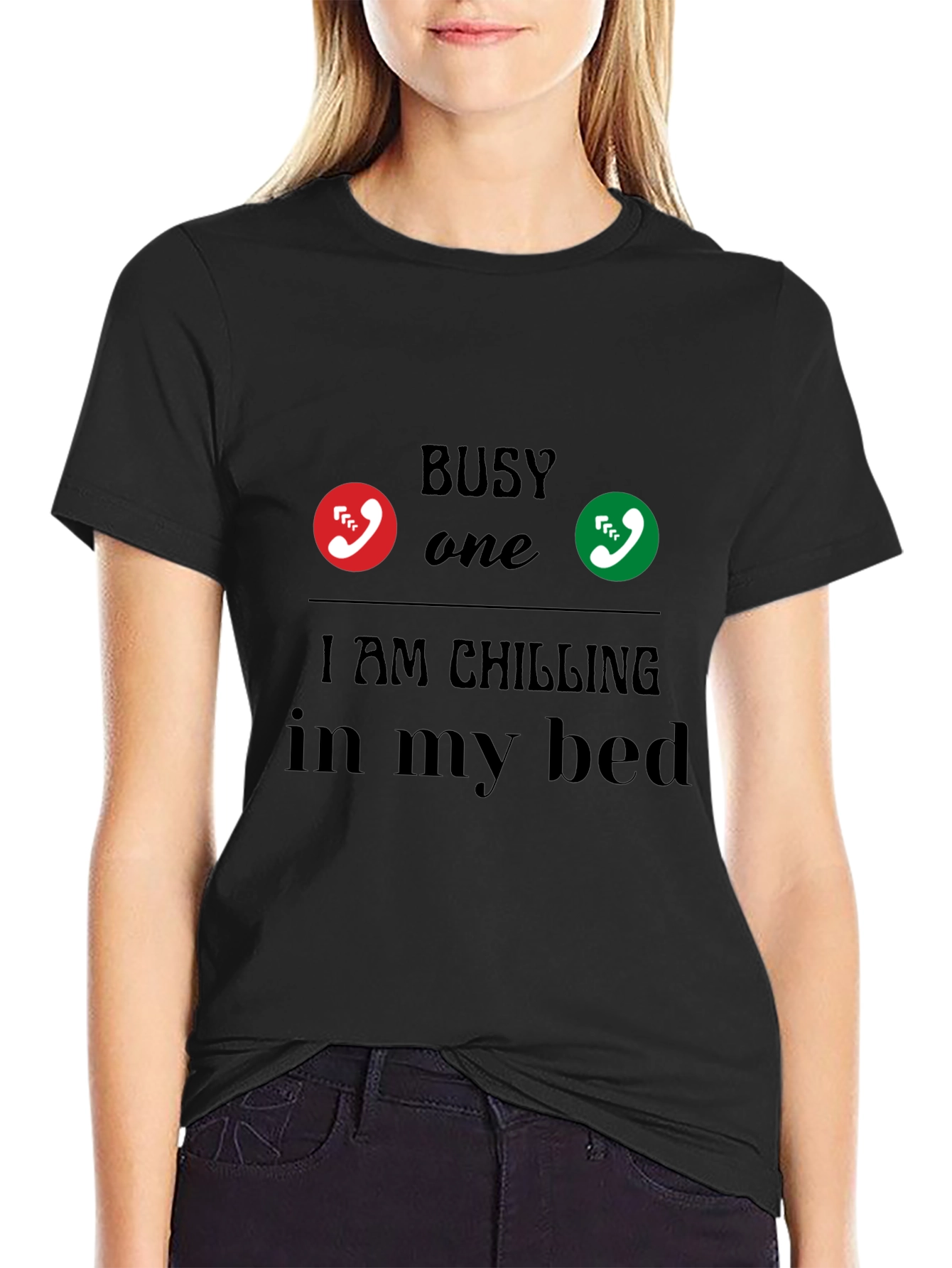Busy Chilling in Bed Graphic Tee