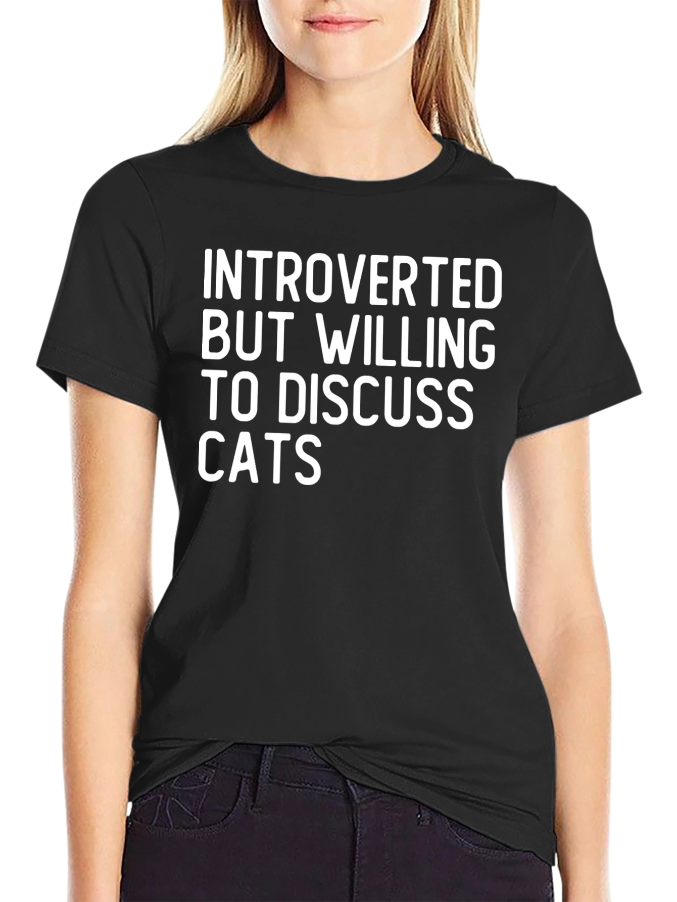 Introverted Cat Lover T-Shirt - Funny & Comfy Tee