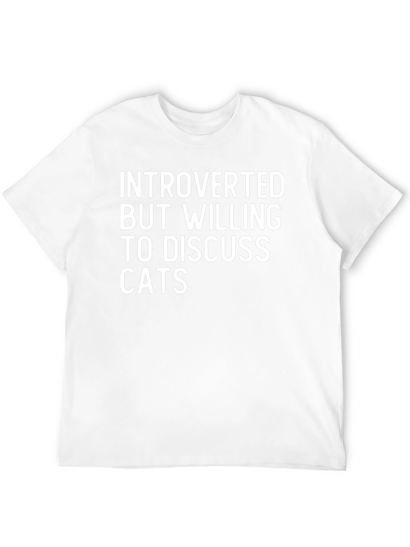 Introverted Cat Lover T-Shirt - Funny & Comfy Tee