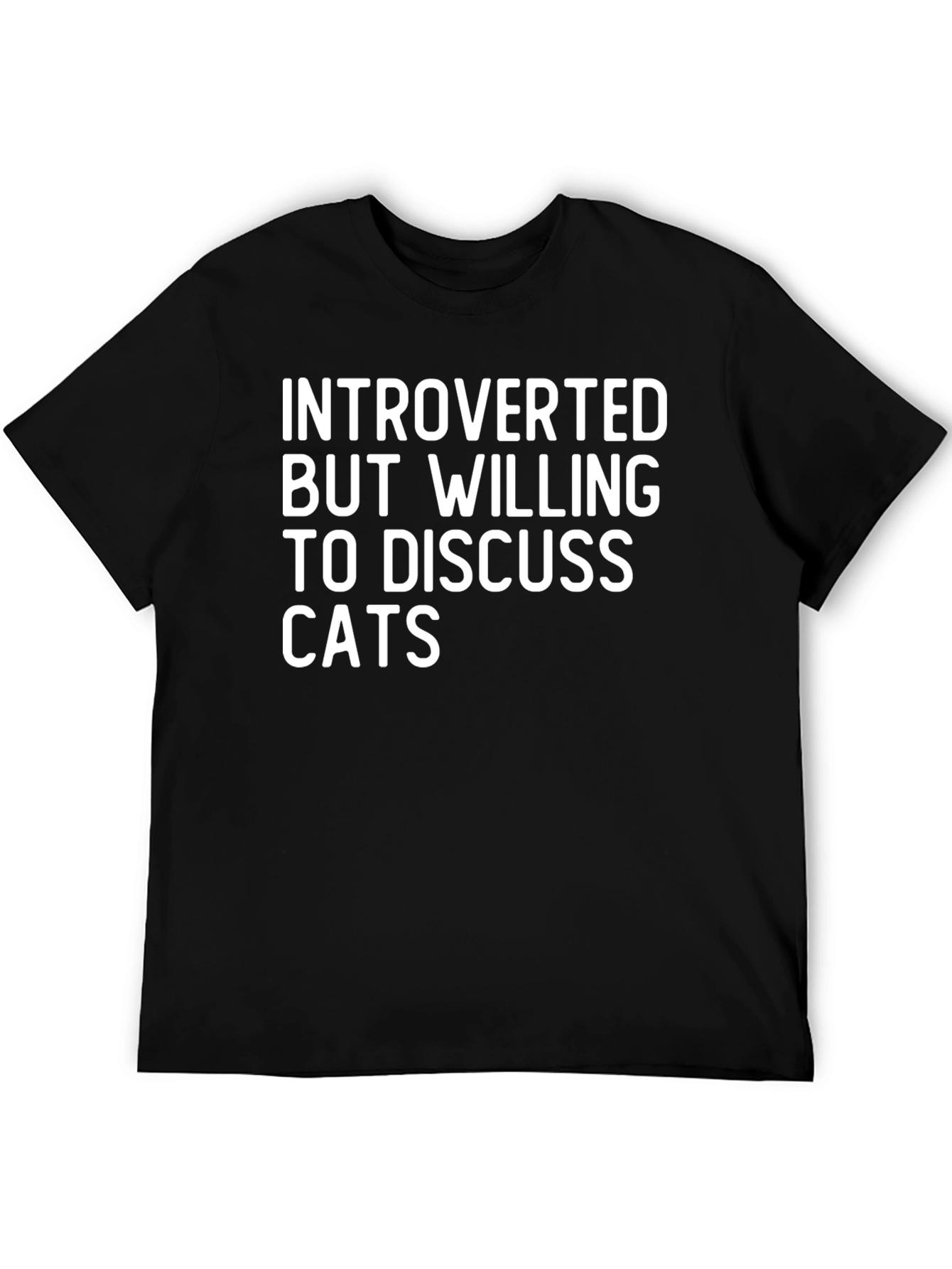 Introverted Cat Lover T-Shirt - Funny & Comfy Tee