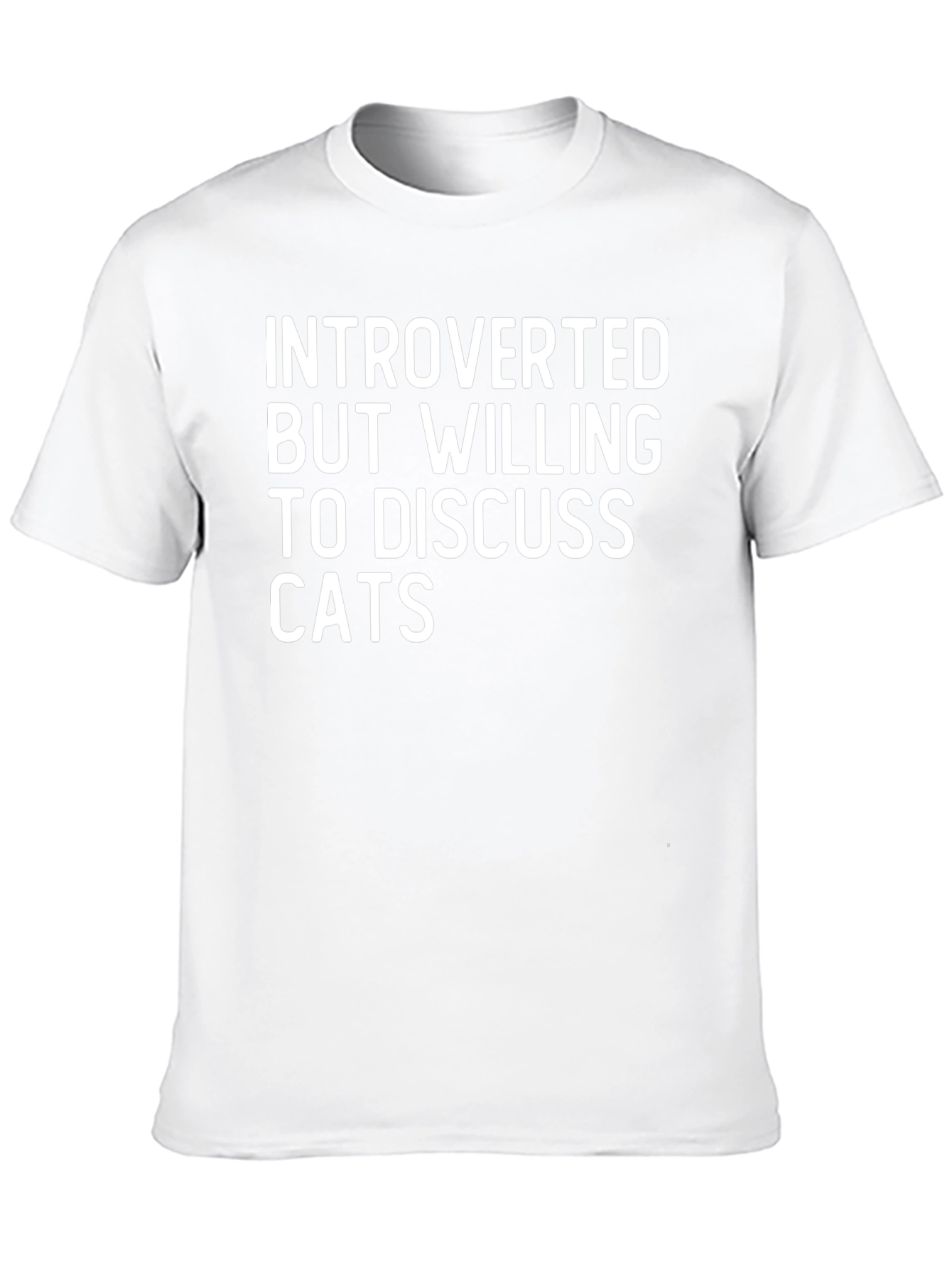Introverted Cat Lover T-Shirt - Funny & Comfy Tee