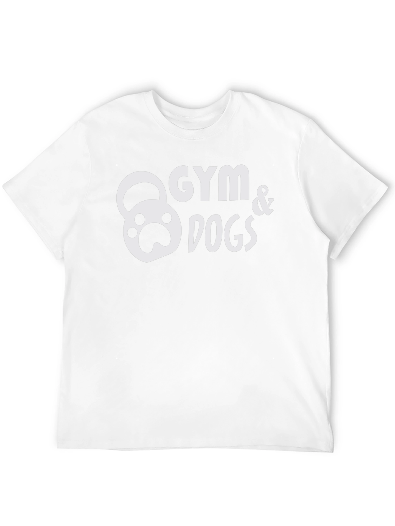 Gym & Dogs Graphic Tee - Black Cotton T-Shirt