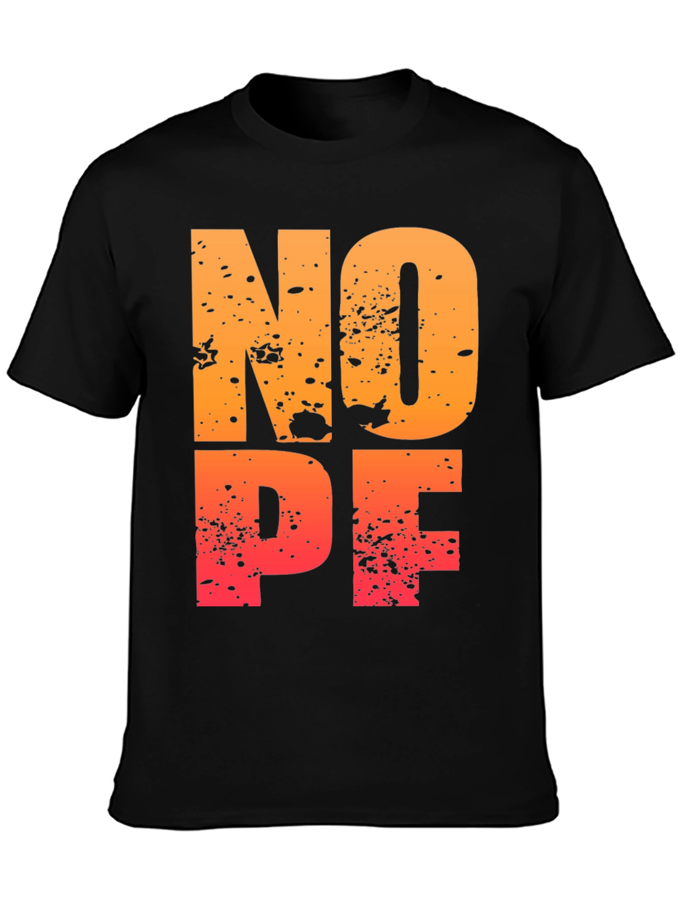NOPE Distressed Graphic T-Shirt