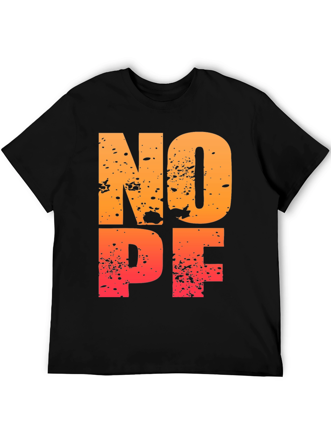 NOPE Distressed Graphic T-Shirt
