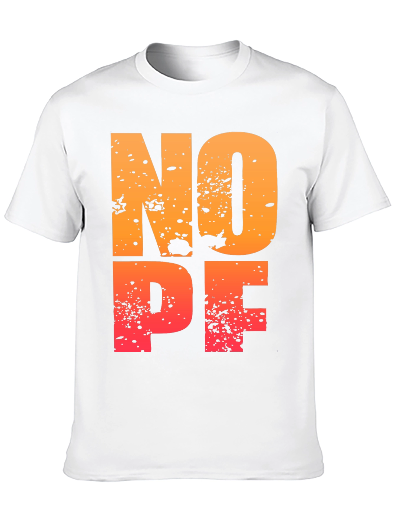 NOPE Distressed Graphic T-Shirt