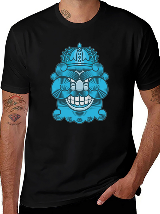King Grin Graphic Tee - Quirky Mens Shirt