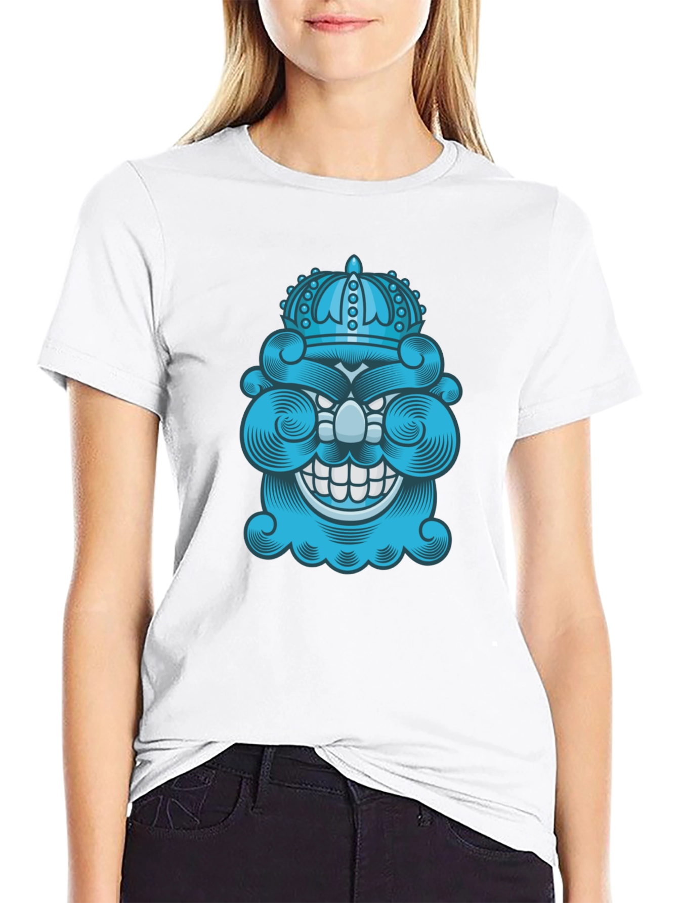 King Grin Graphic Tee - Quirky Mens Shirt
