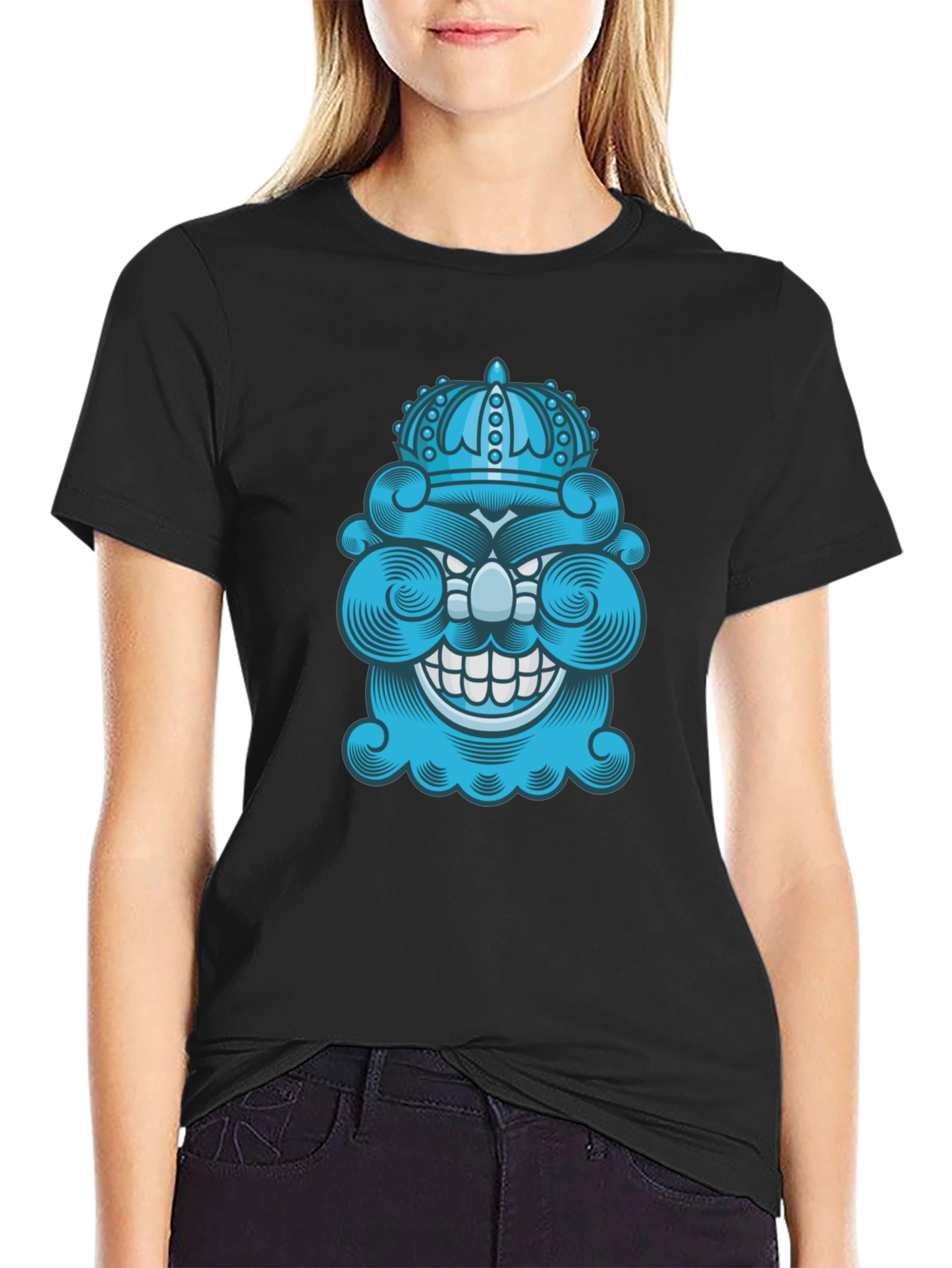 King Grin Graphic Tee - Quirky Mens Shirt