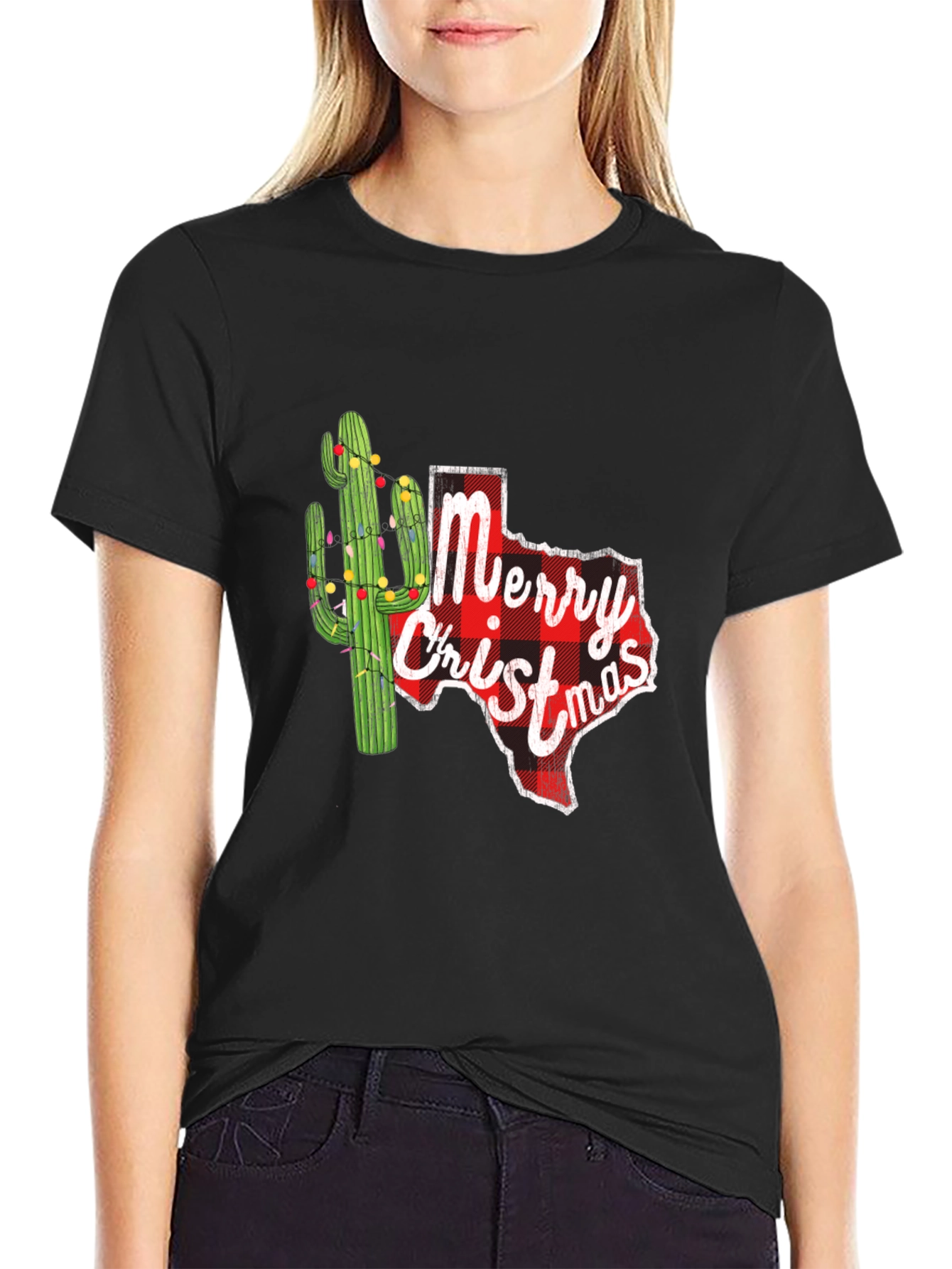 Texas Christmas Cactus Graphic Tee