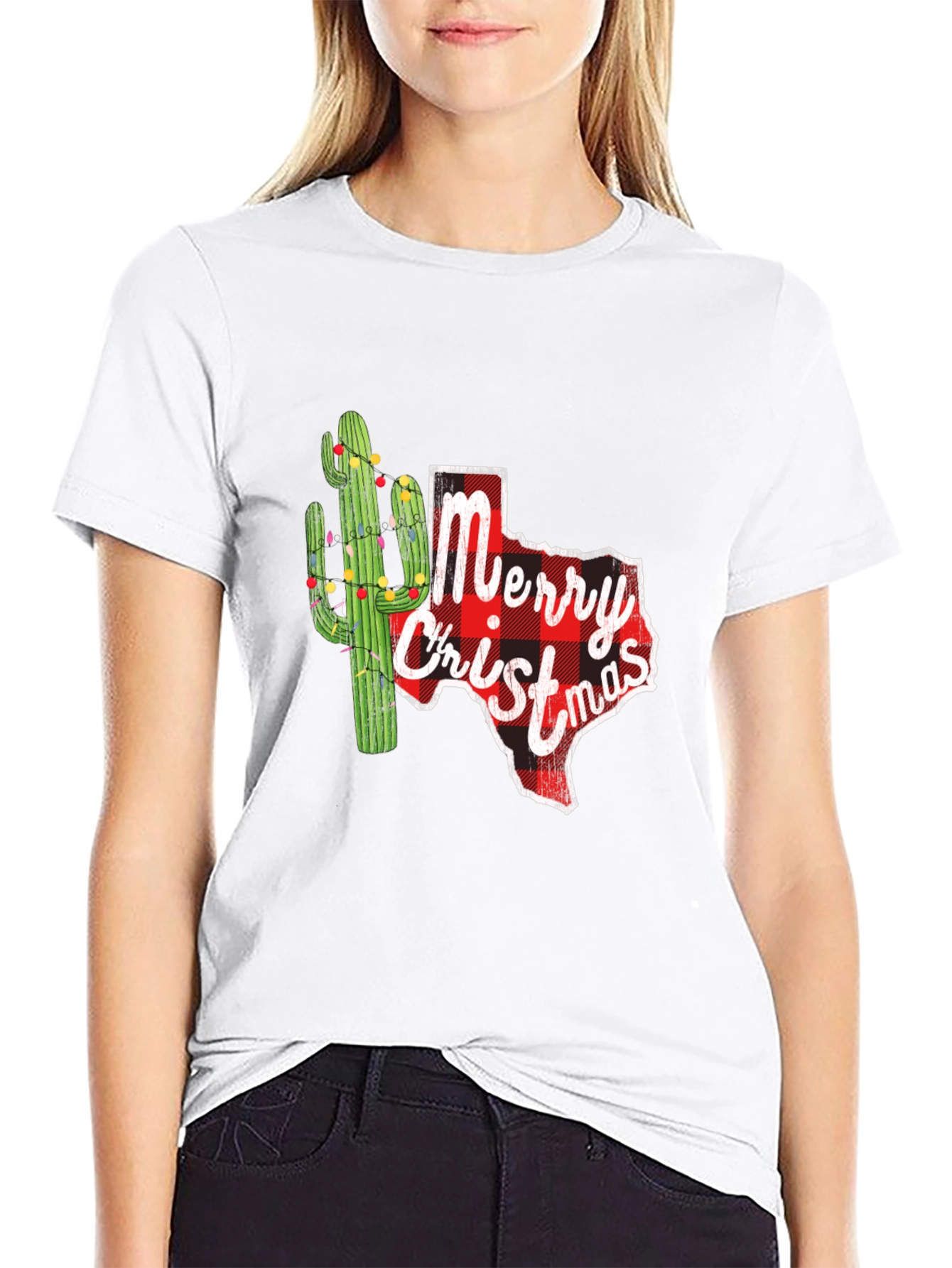 Texas Christmas Cactus Graphic Tee