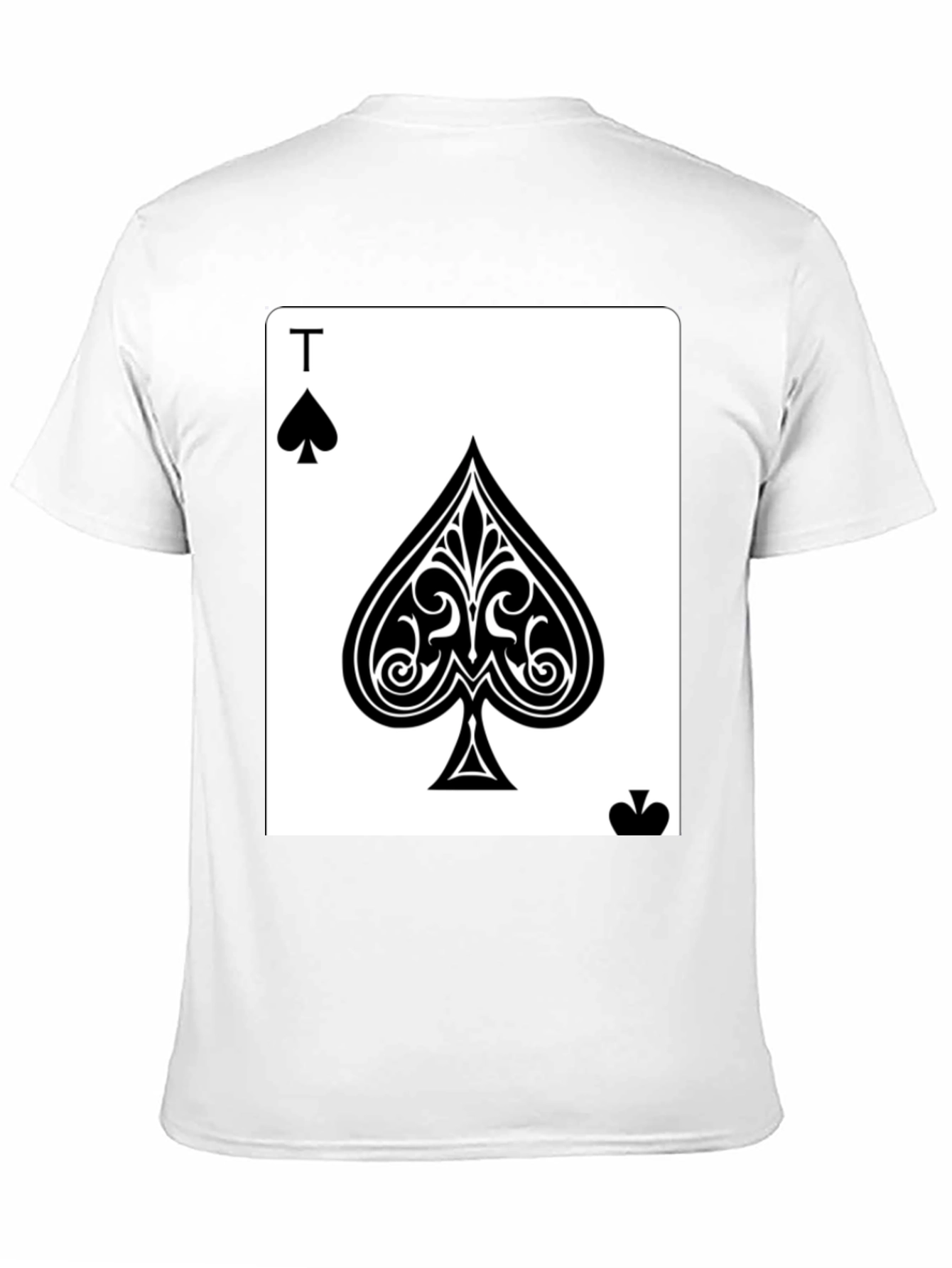 Ace of Spades Black T-Shirt - Poker Card Tee