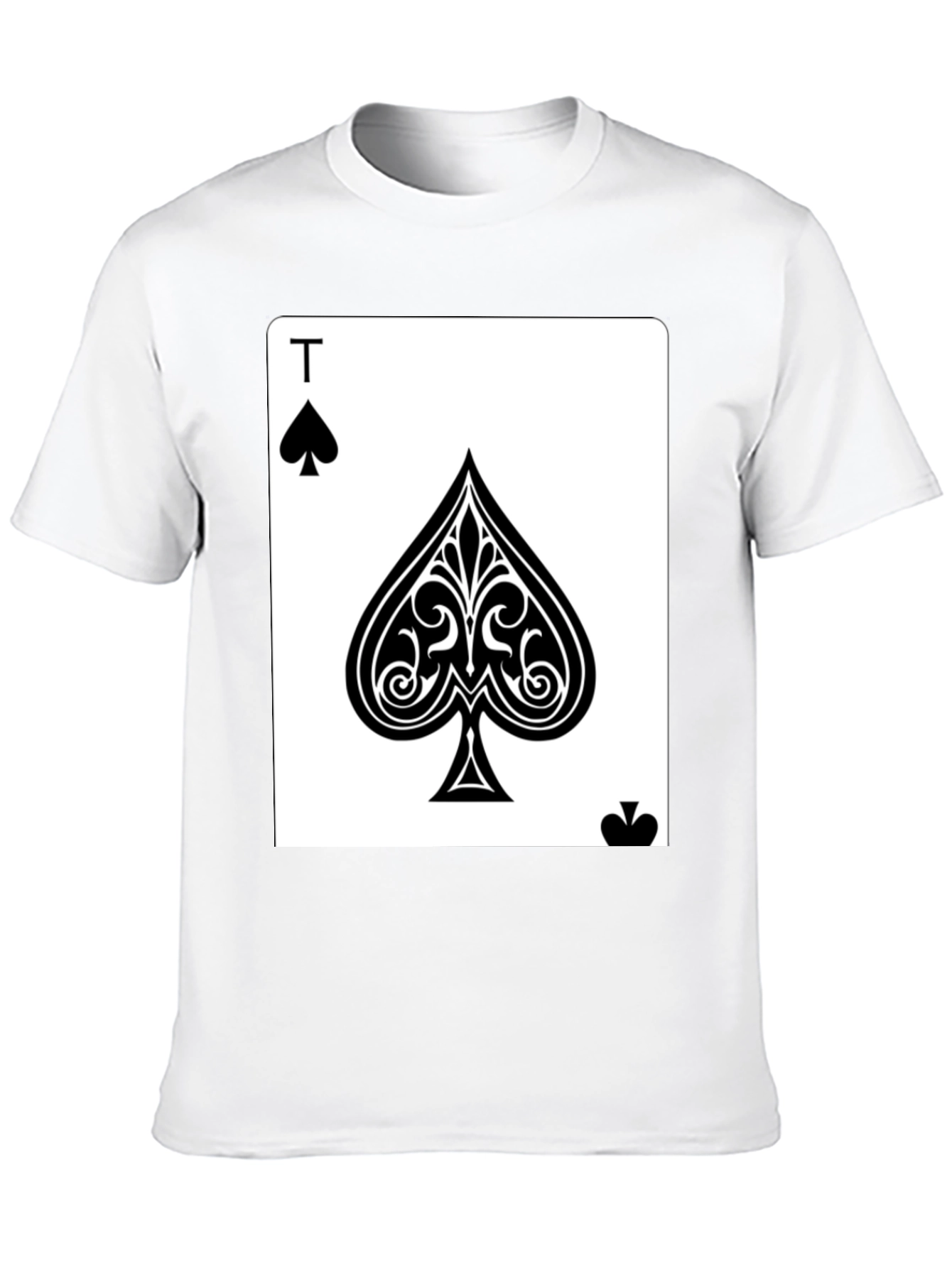Ace of Spades Black T-Shirt - Poker Card Tee