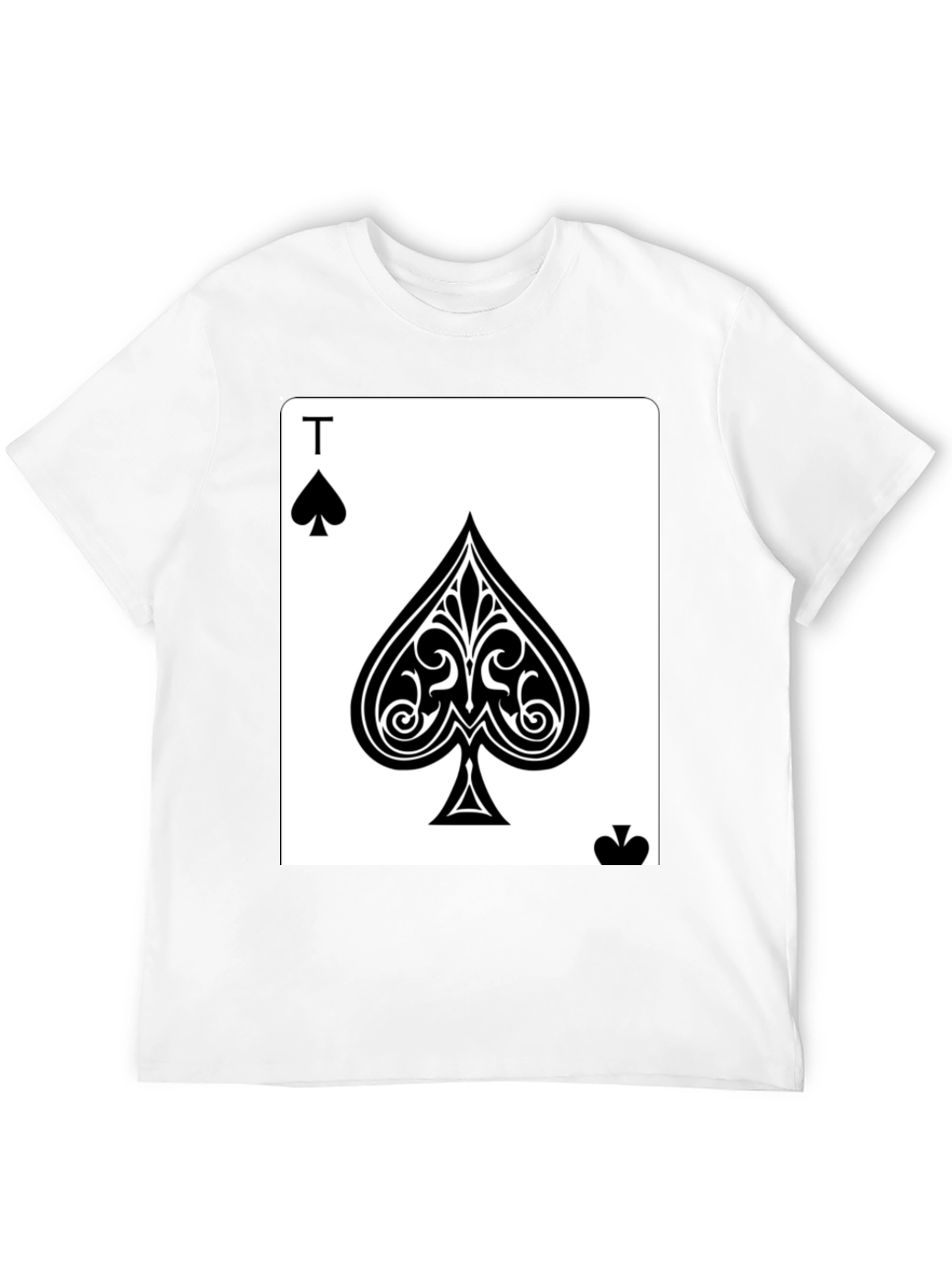 Ace of Spades Black T-Shirt - Poker Card Tee