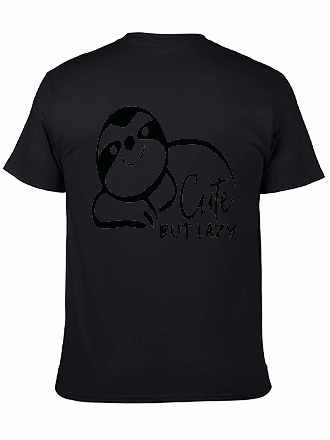 Cute But Lazy Sloth Graphic T-Shirt - Relaxed Fit