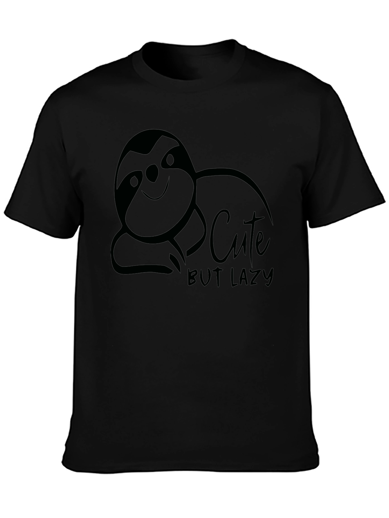 Cute But Lazy Sloth Graphic T-Shirt - Relaxed Fit