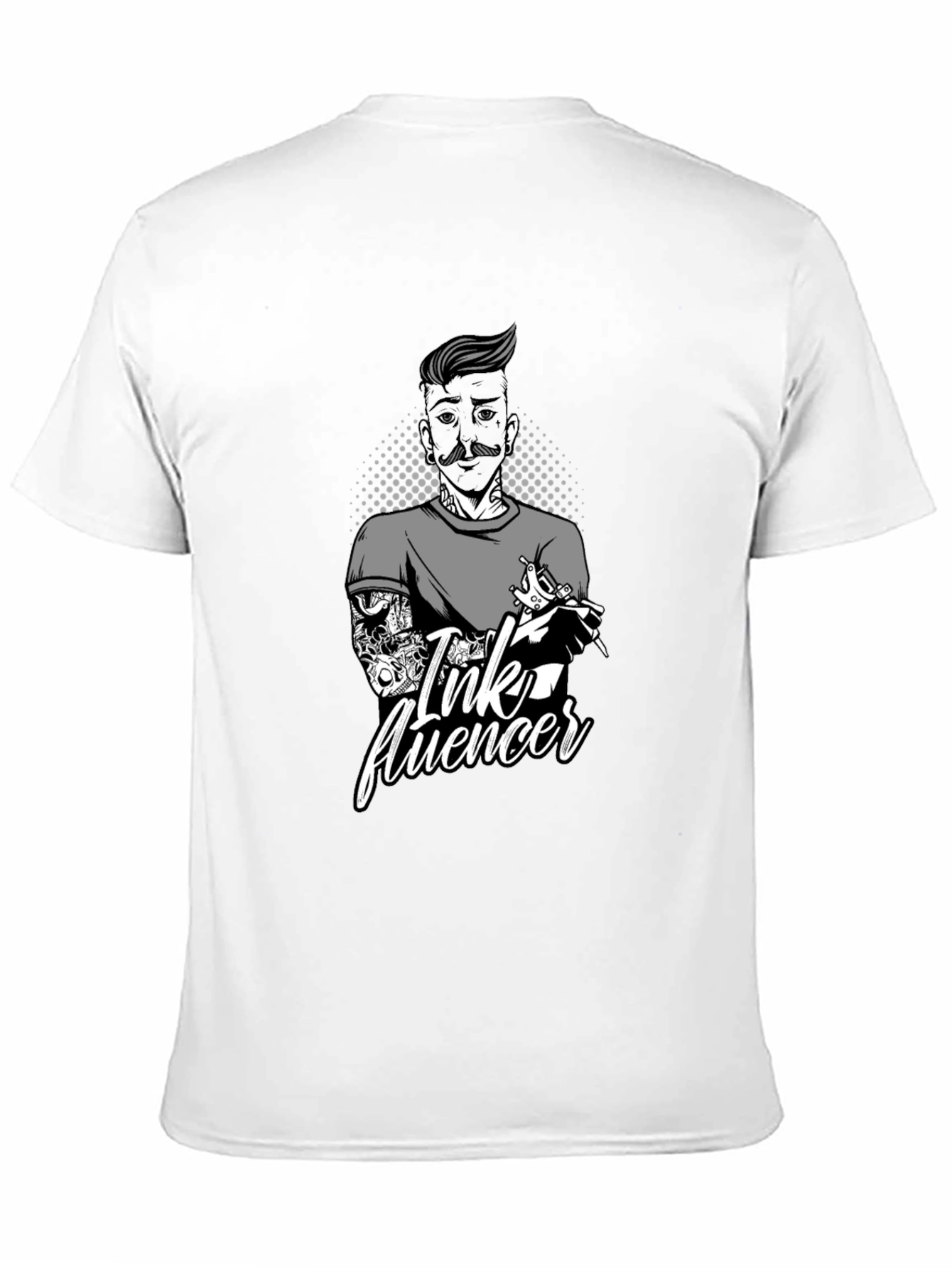 Ink Fluencer Black T-Shirt - Tattoo Artist Design