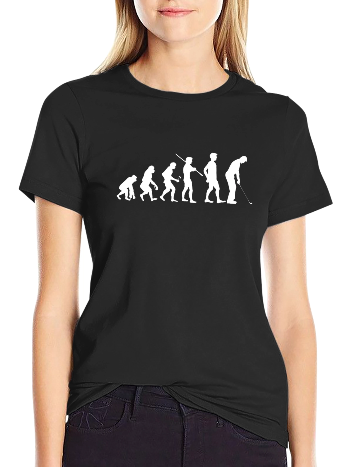 Evolution of Golfing T-Shirt - Funny Tee