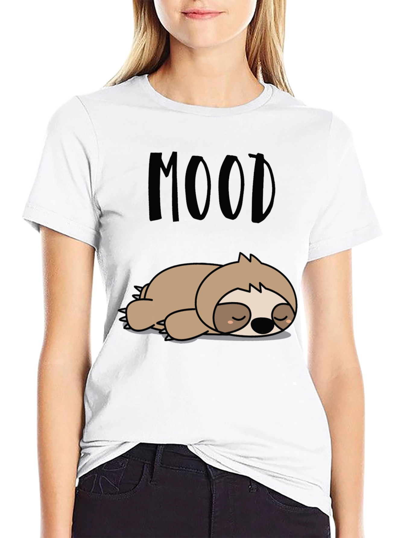 Mood Sloth Graphic T-Shirt - Relaxed Fit