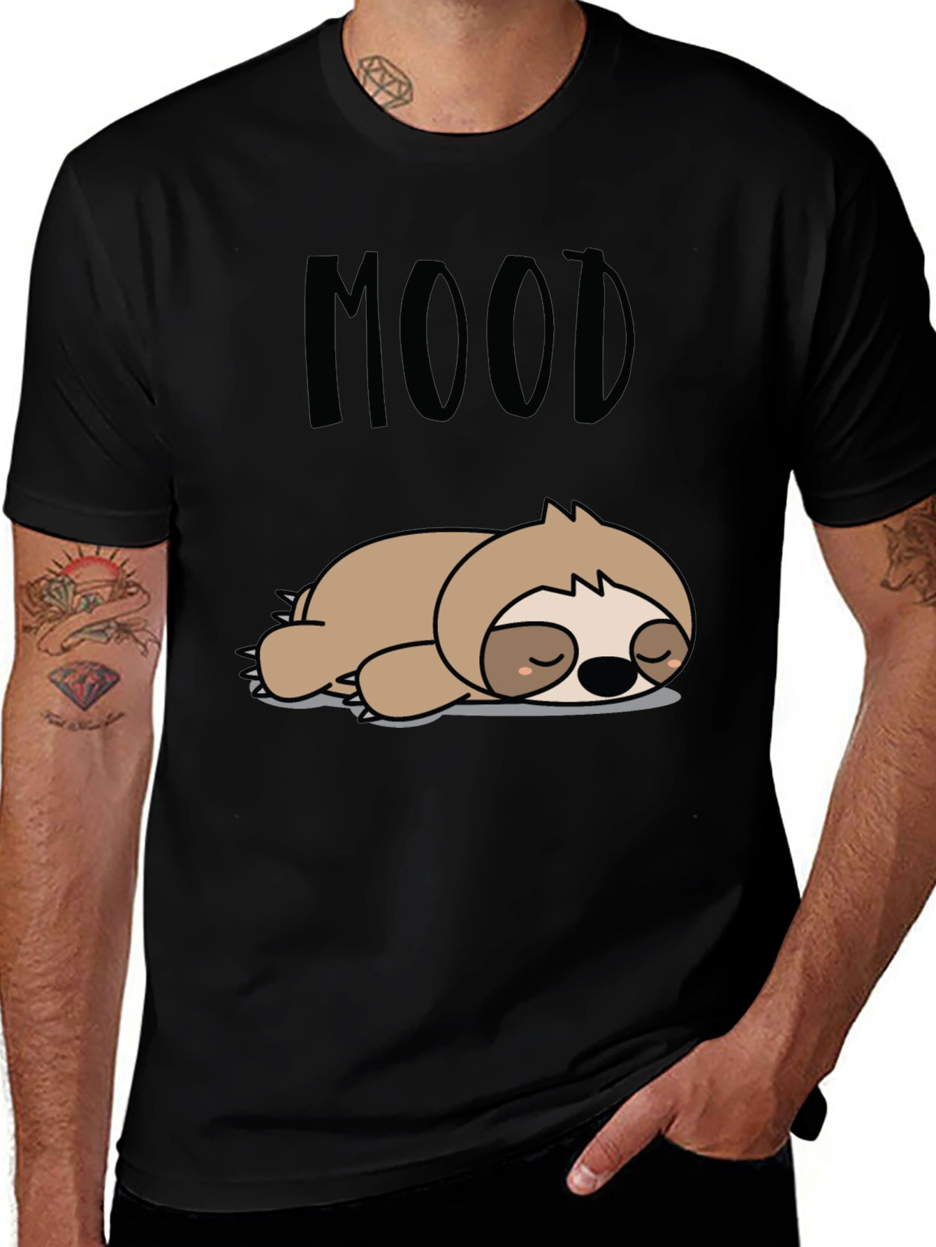 Mood Sloth Graphic T-Shirt - Relaxed Fit