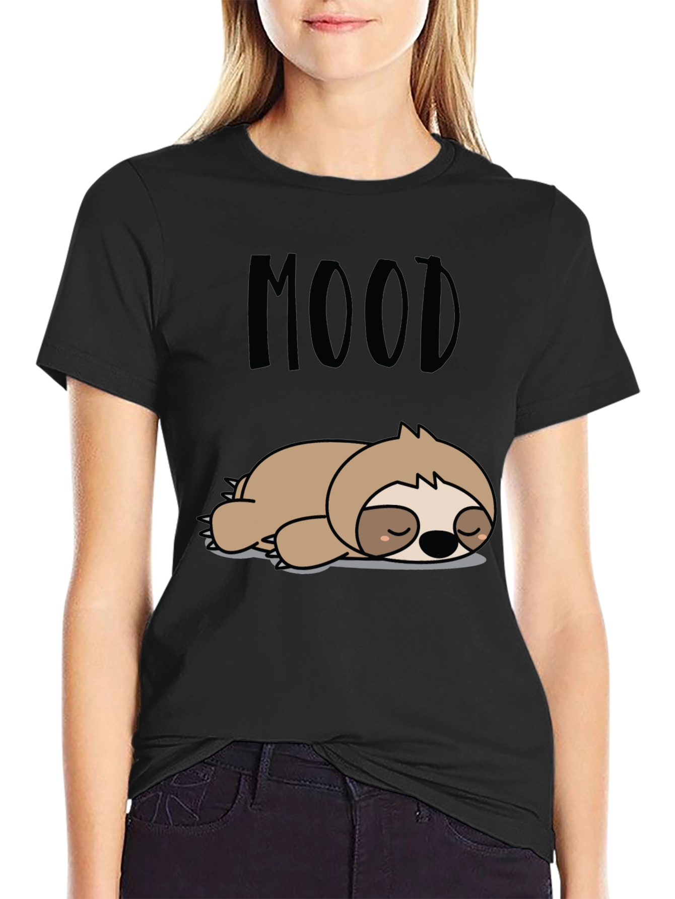 Mood Sloth Graphic T-Shirt - Relaxed Fit
