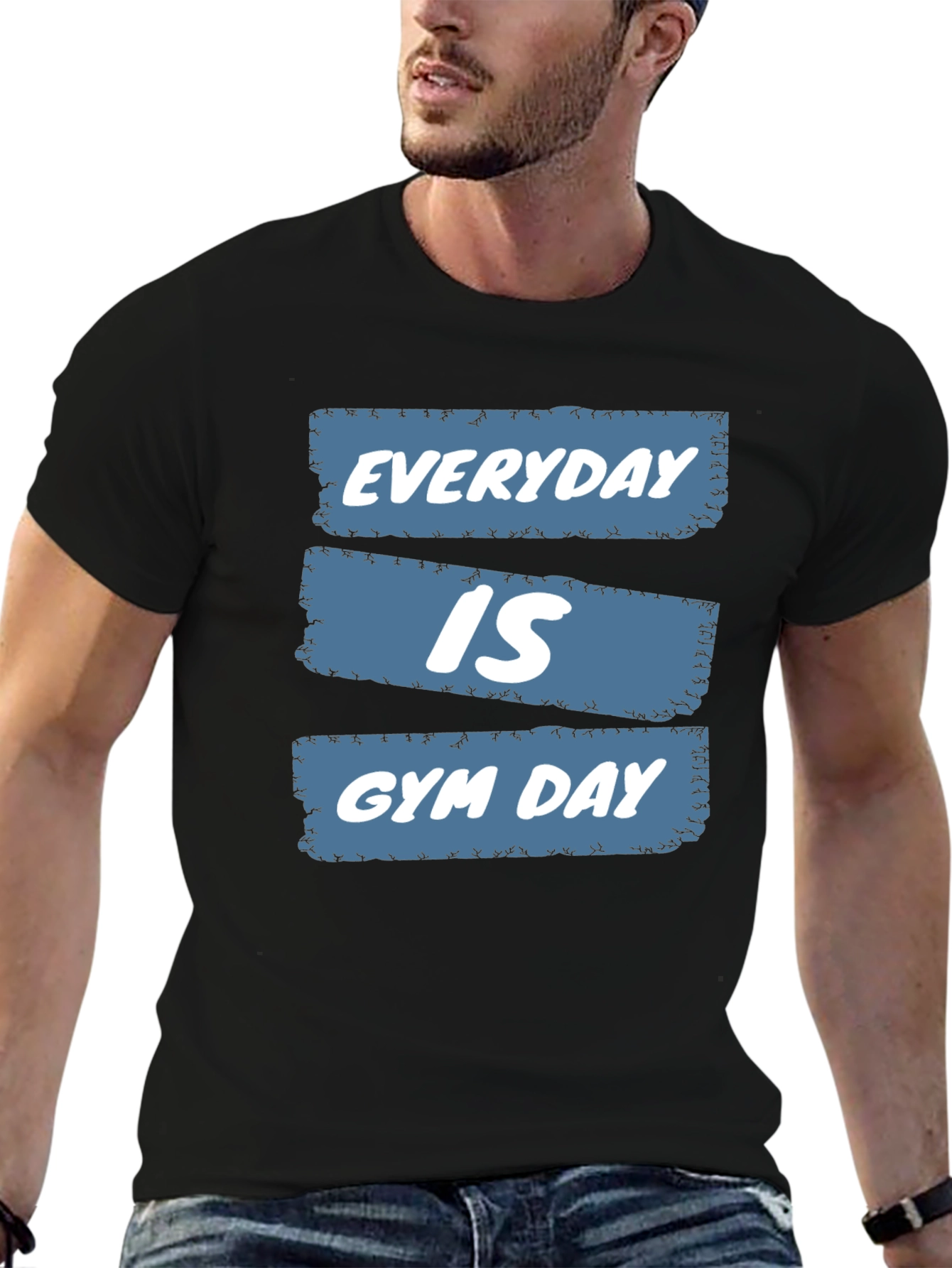 Everyday is Gym Day Black T-Shirt
