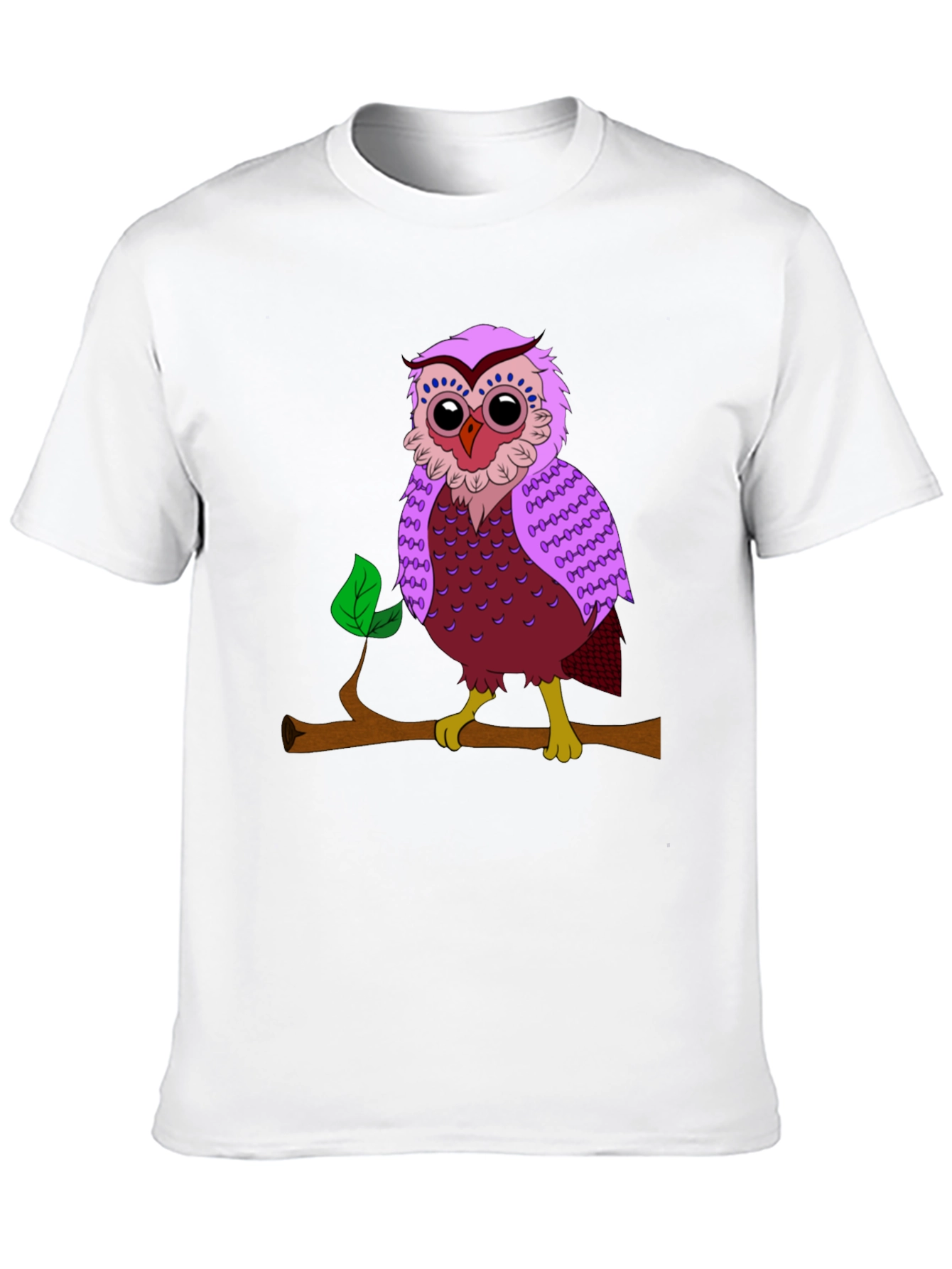 Owl on Branch Graphic T-Shirt