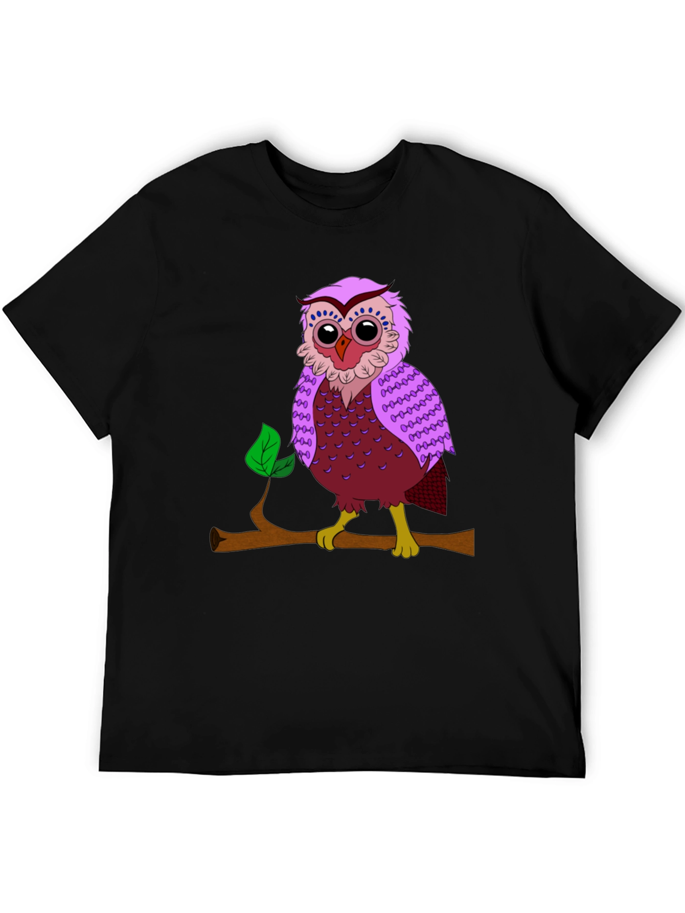Owl on Branch Graphic T-Shirt