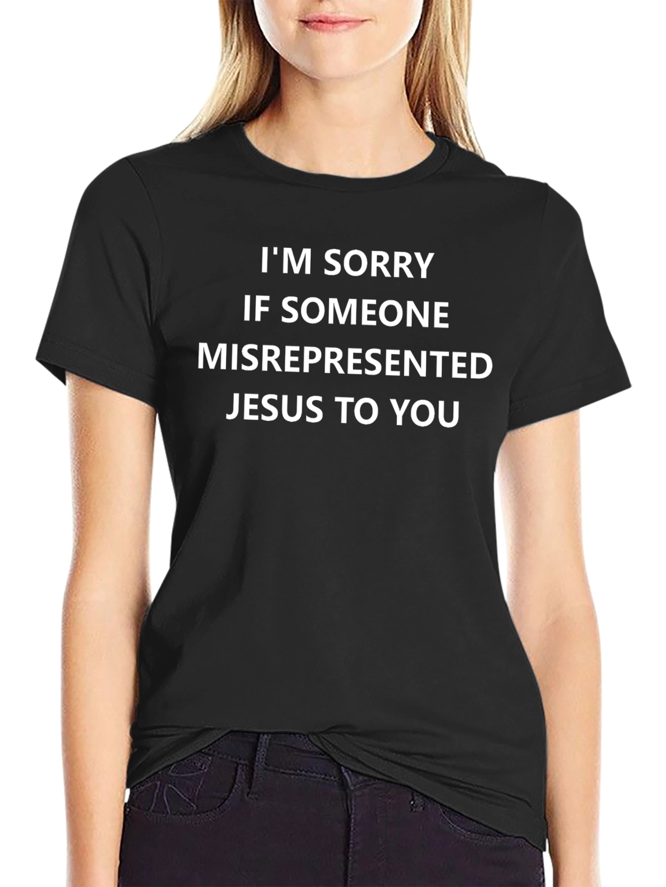 Apology Religious T-Shirt - Misrepresented Jesus - Cotton