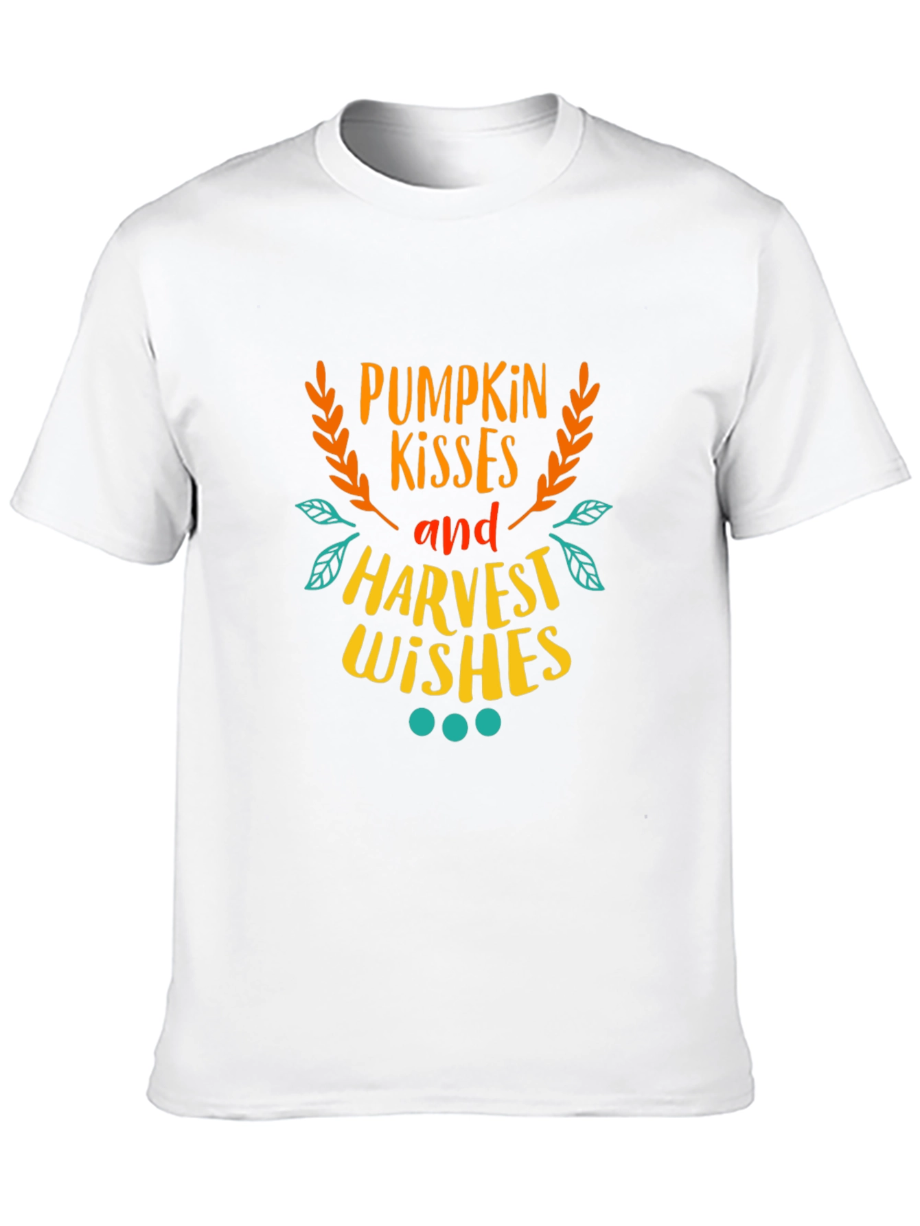 Pumpkin Kisses Harvest Wishes T-Shirt - Fall Festive Top