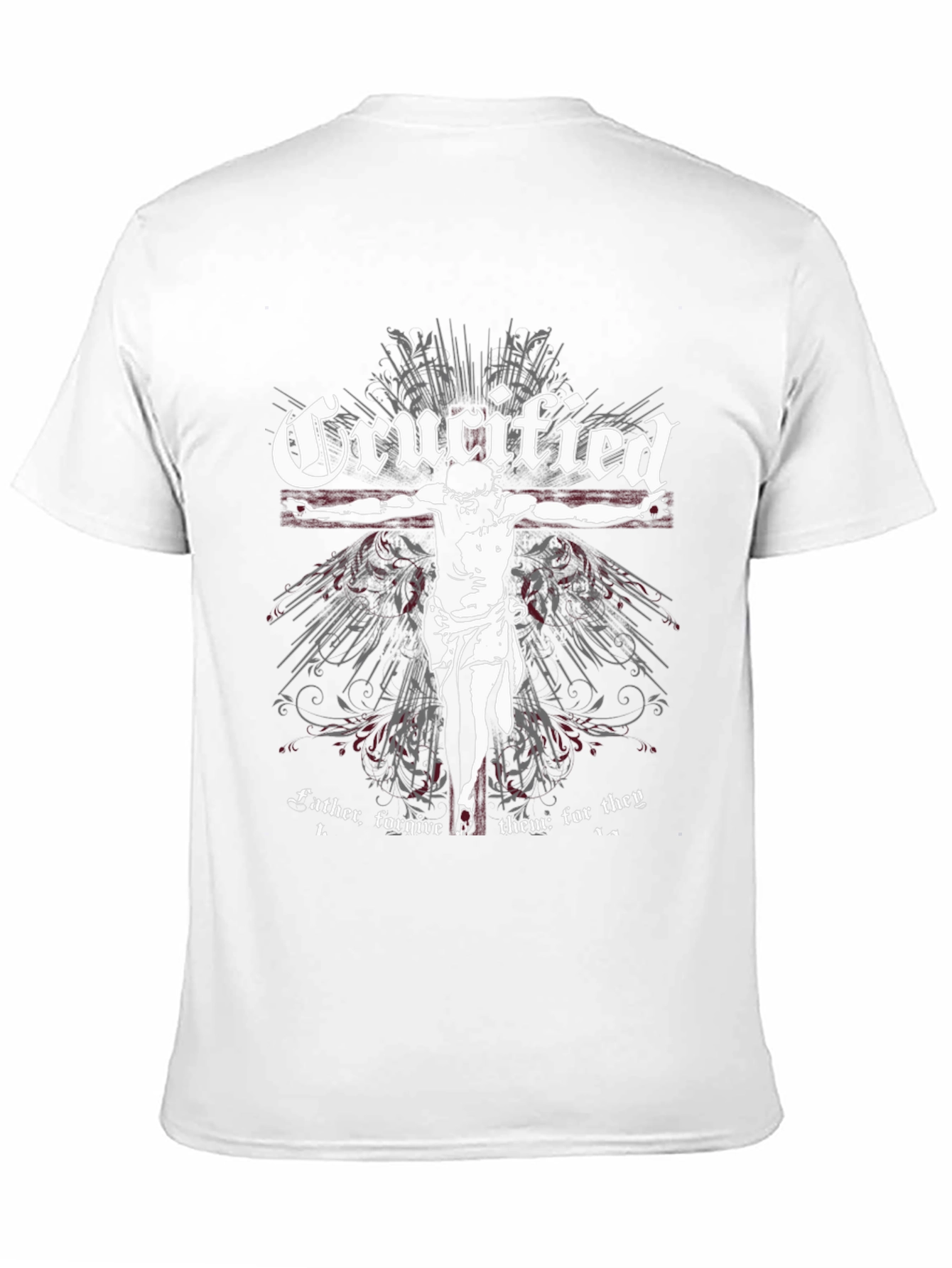 Crucified Graphic Tee - Black Religious T-Shirt