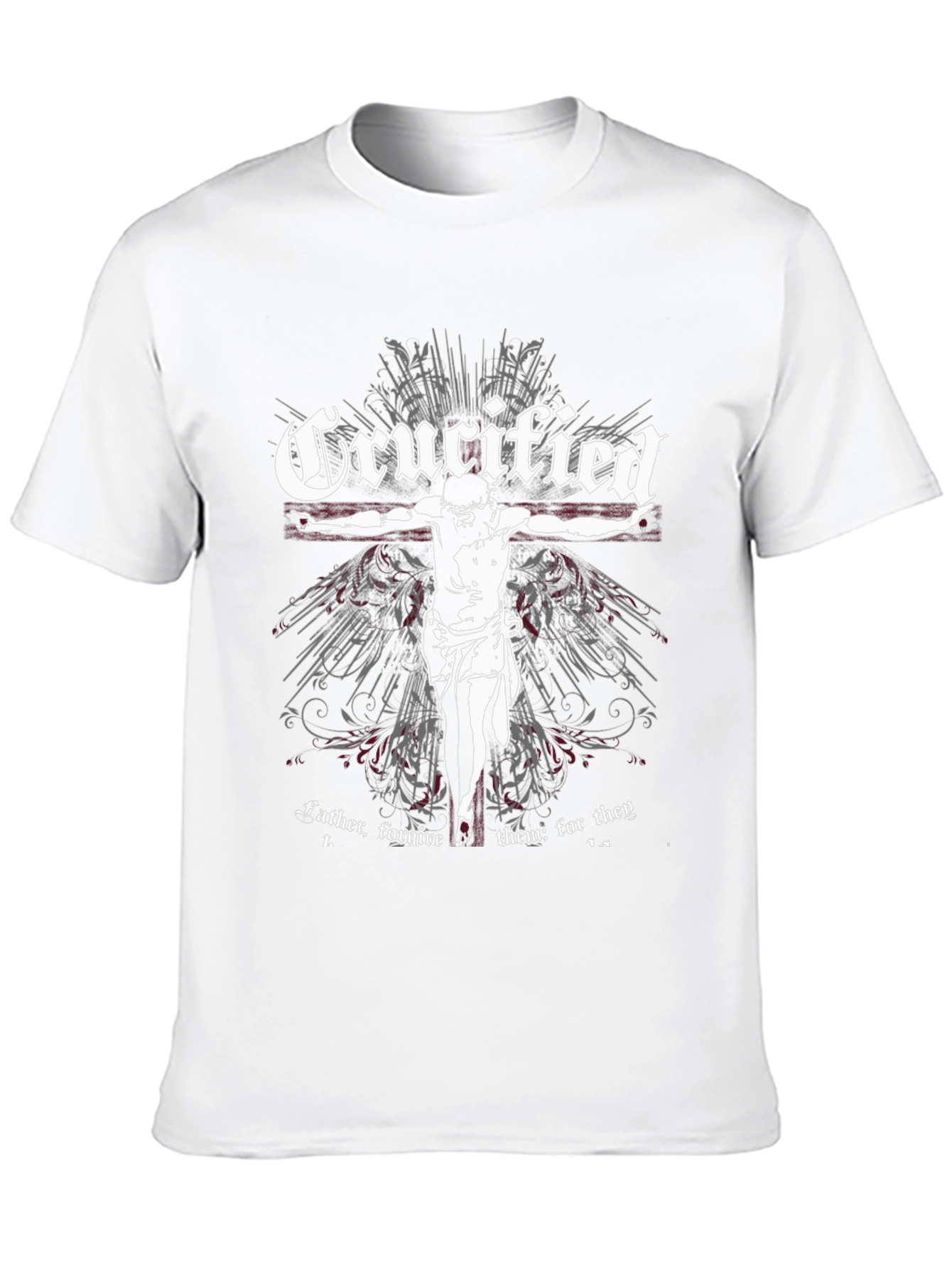 Crucified Graphic Tee - Black Religious T-Shirt