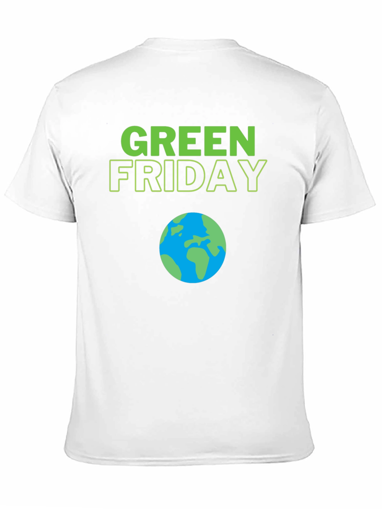 Green Friday Earth Day T-Shirt - Black