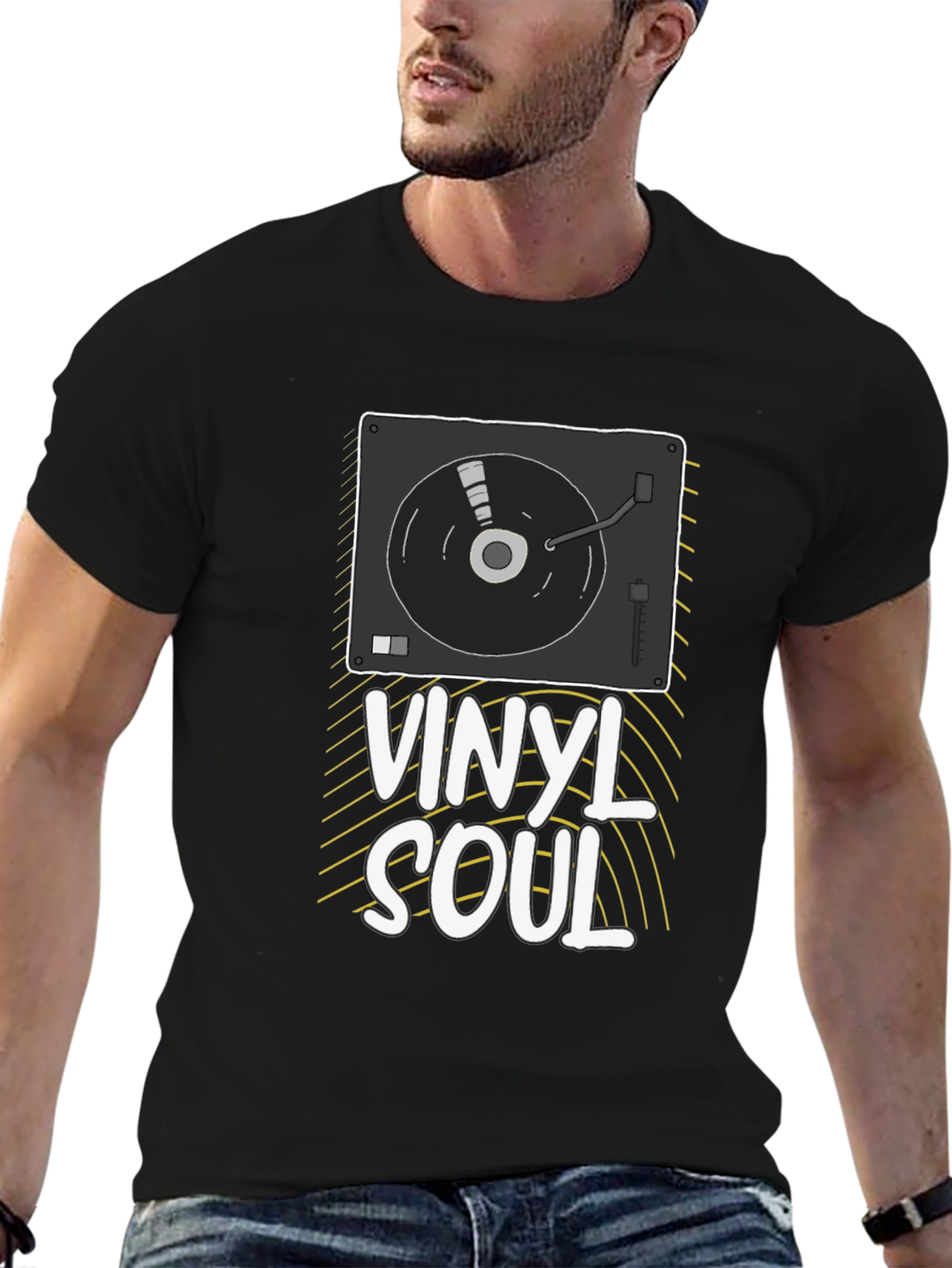 Vinyl Soul Graphic Tee - Music Lover T-Shirt