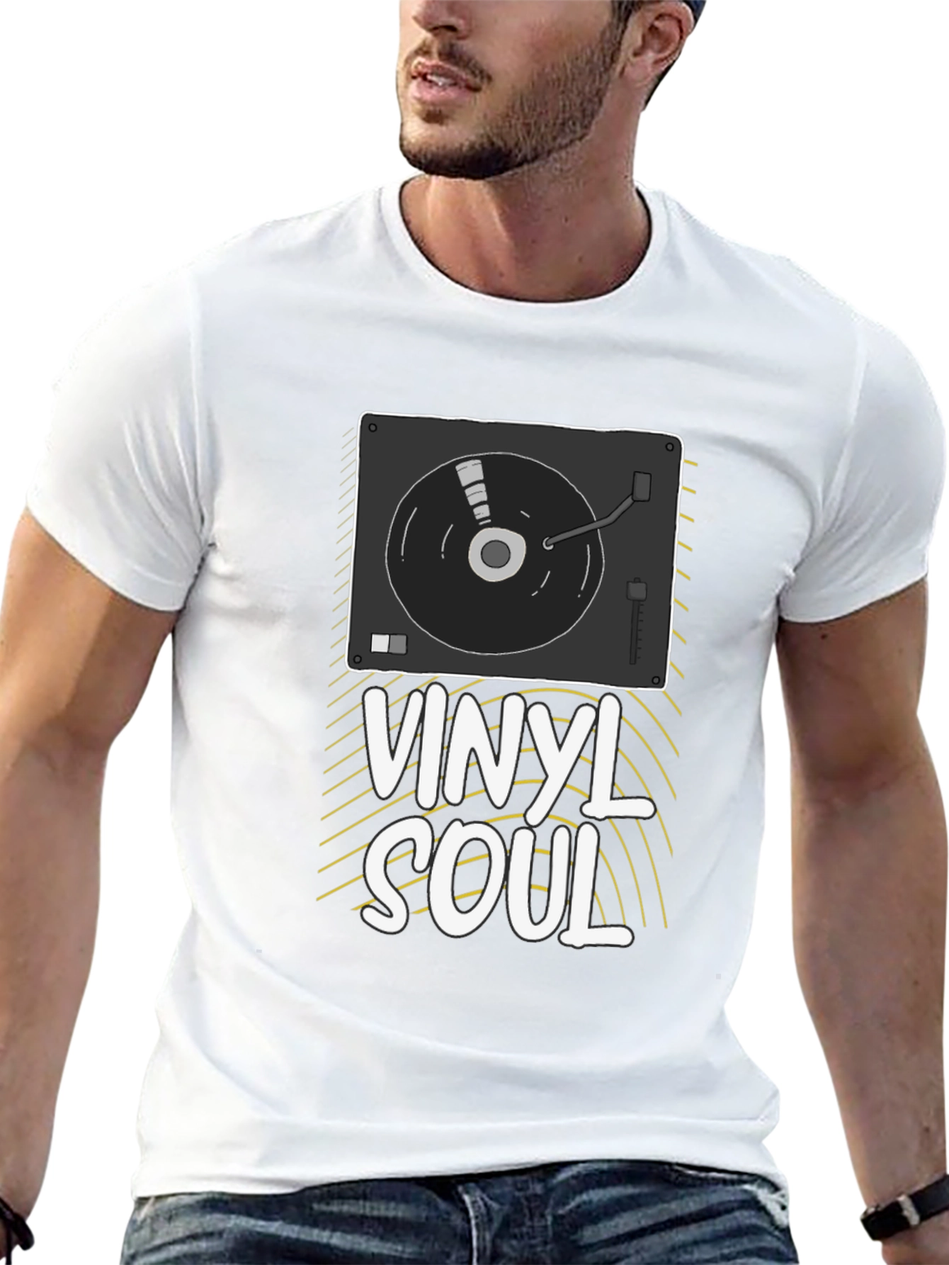 Vinyl Soul Graphic Tee - Music Lover T-Shirt