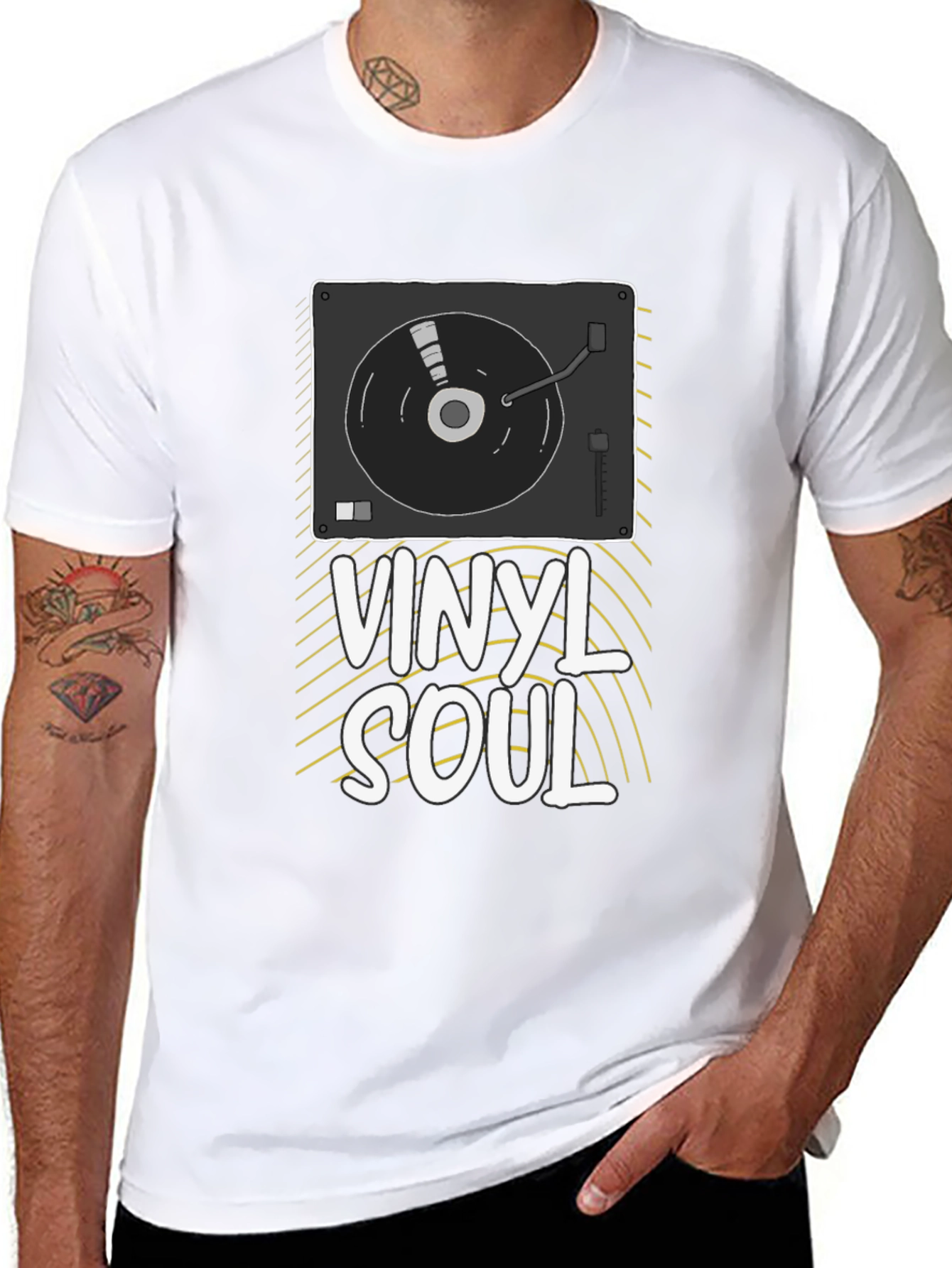 Vinyl Soul Graphic Tee - Music Lover T-Shirt