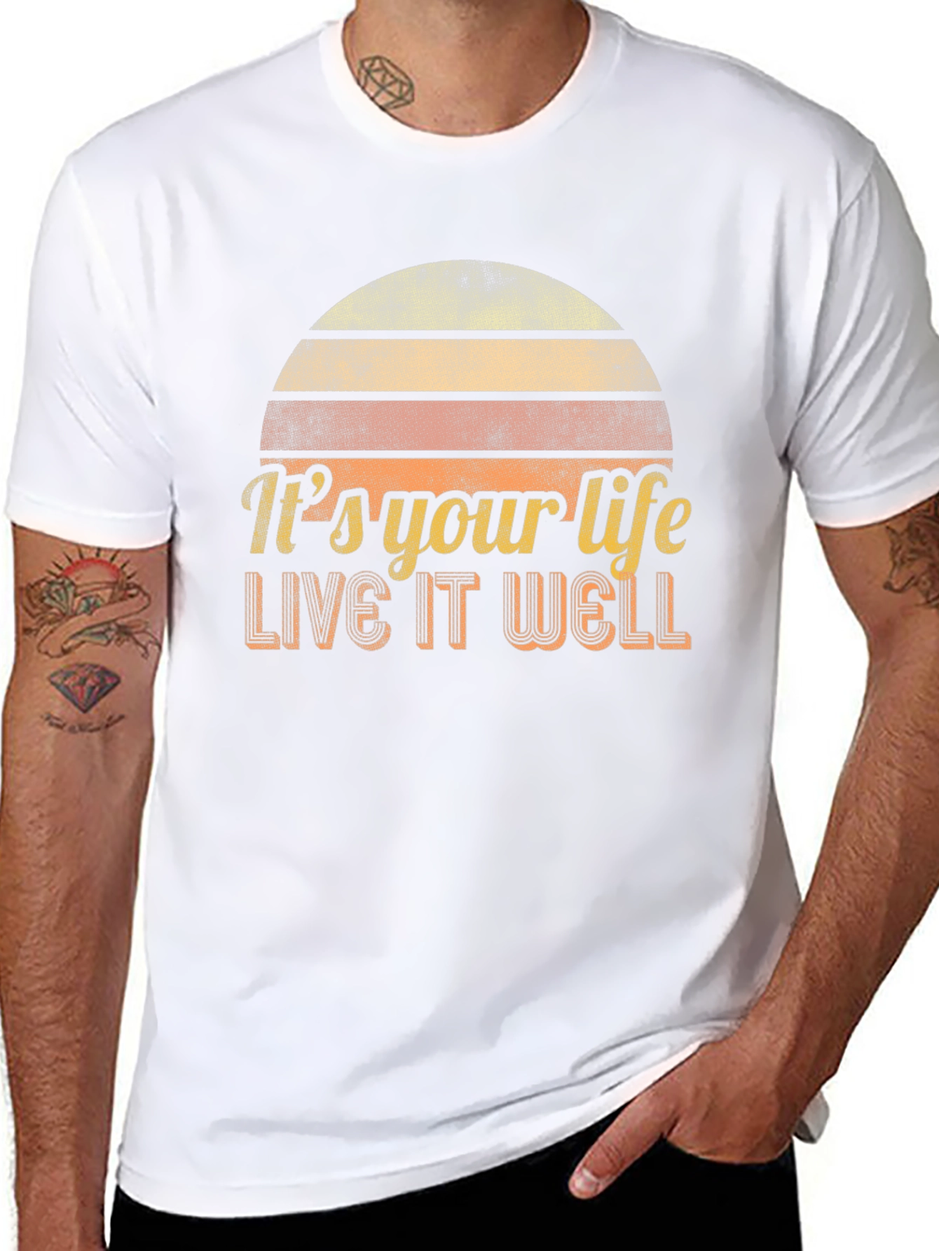 Its Your Life Live It Well Retro Graphic Tee