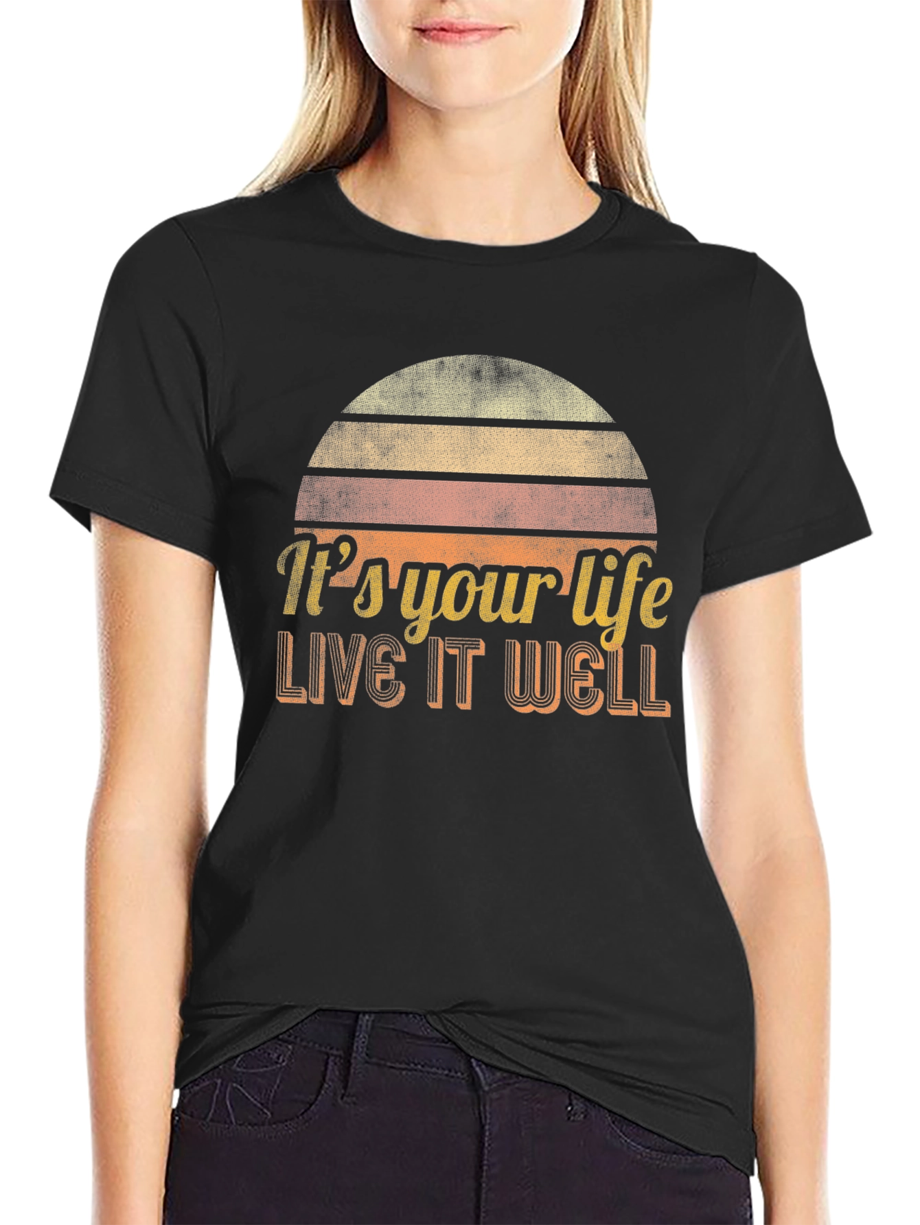 Its Your Life Live It Well Retro Graphic Tee