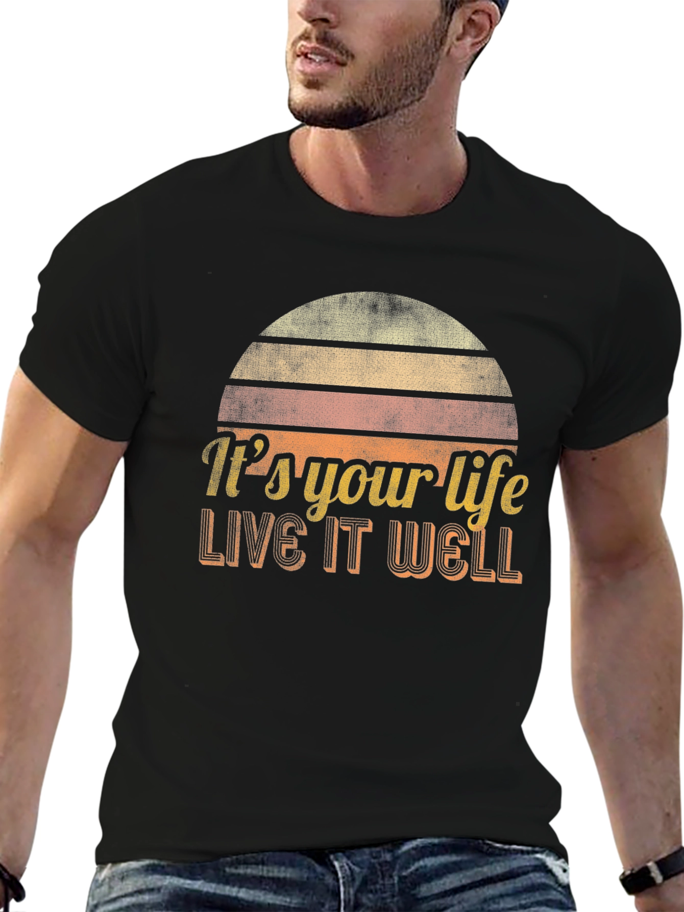 Its Your Life Live It Well Retro Graphic Tee