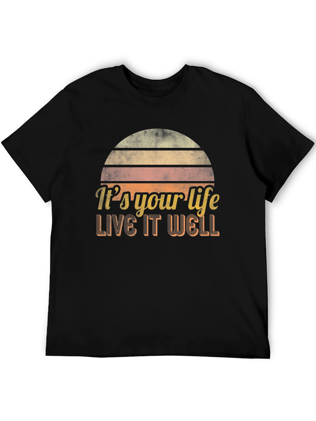 Its Your Life Live It Well Retro Graphic Tee