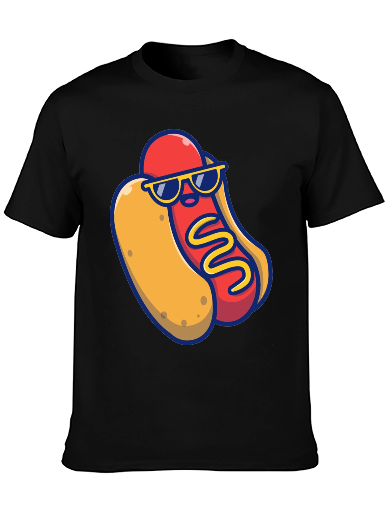 Cool Hotdog Graphic T-Shirt