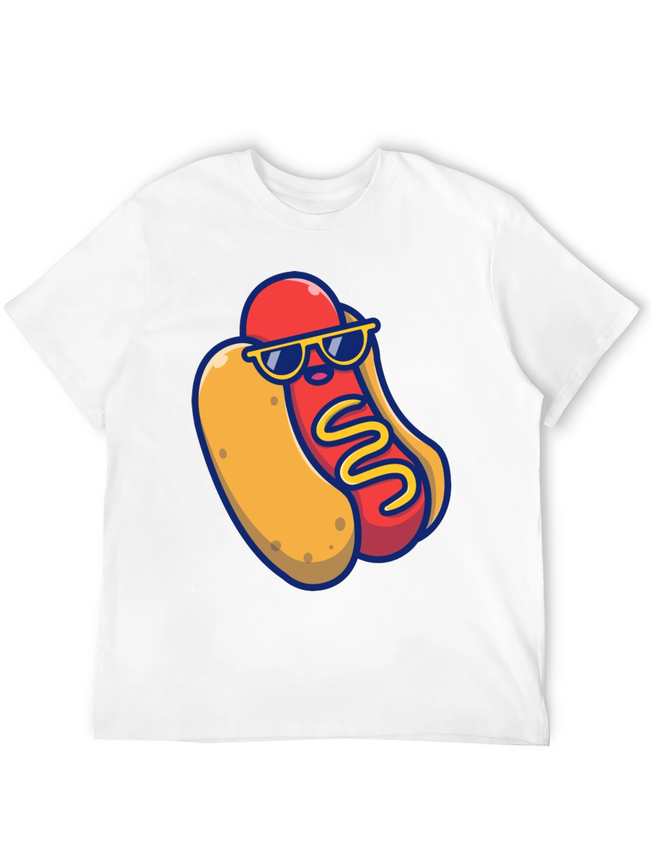 Cool Hotdog Graphic T-Shirt