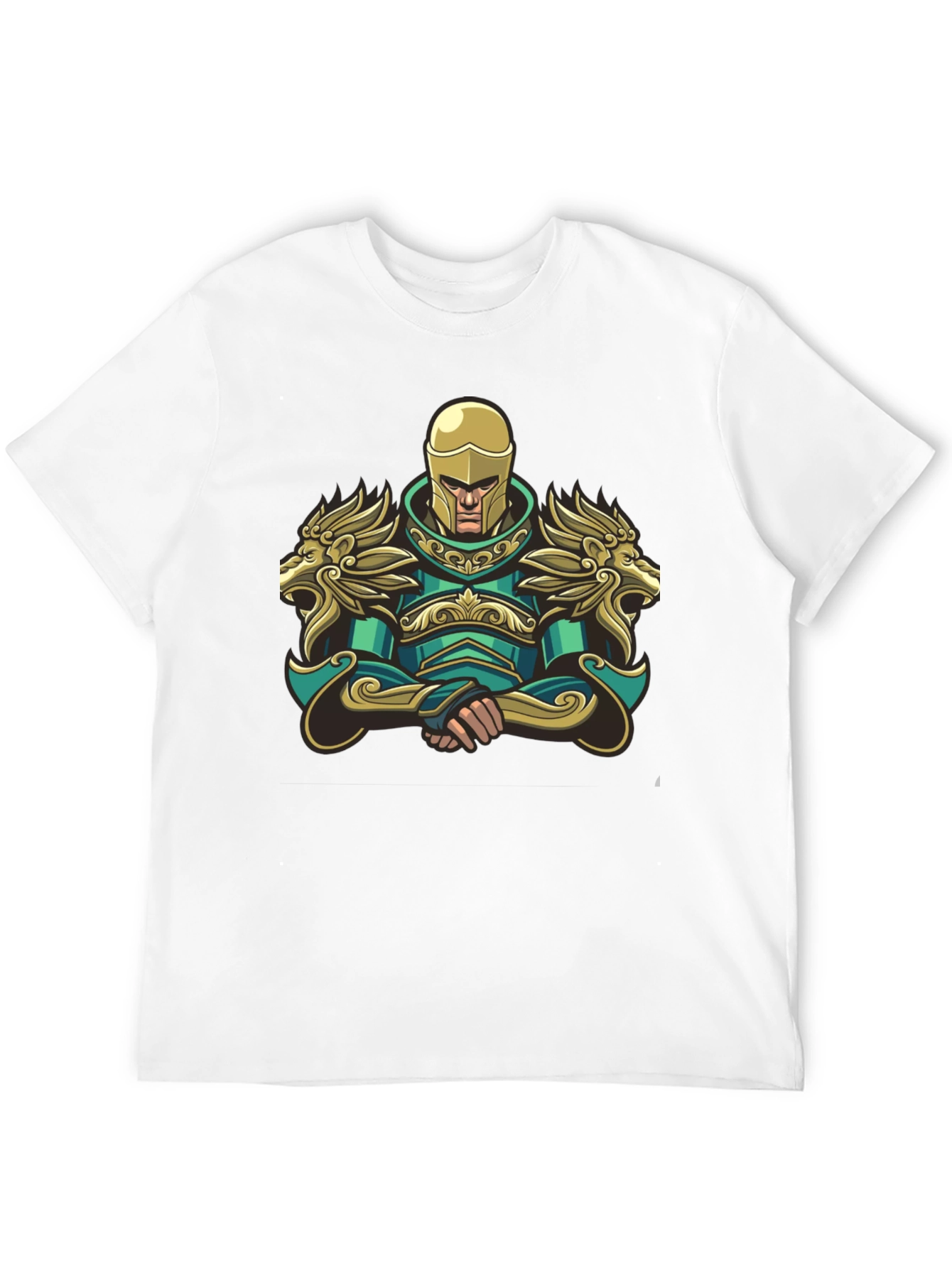 Warrior Knight Graphic T-Shirt - Black