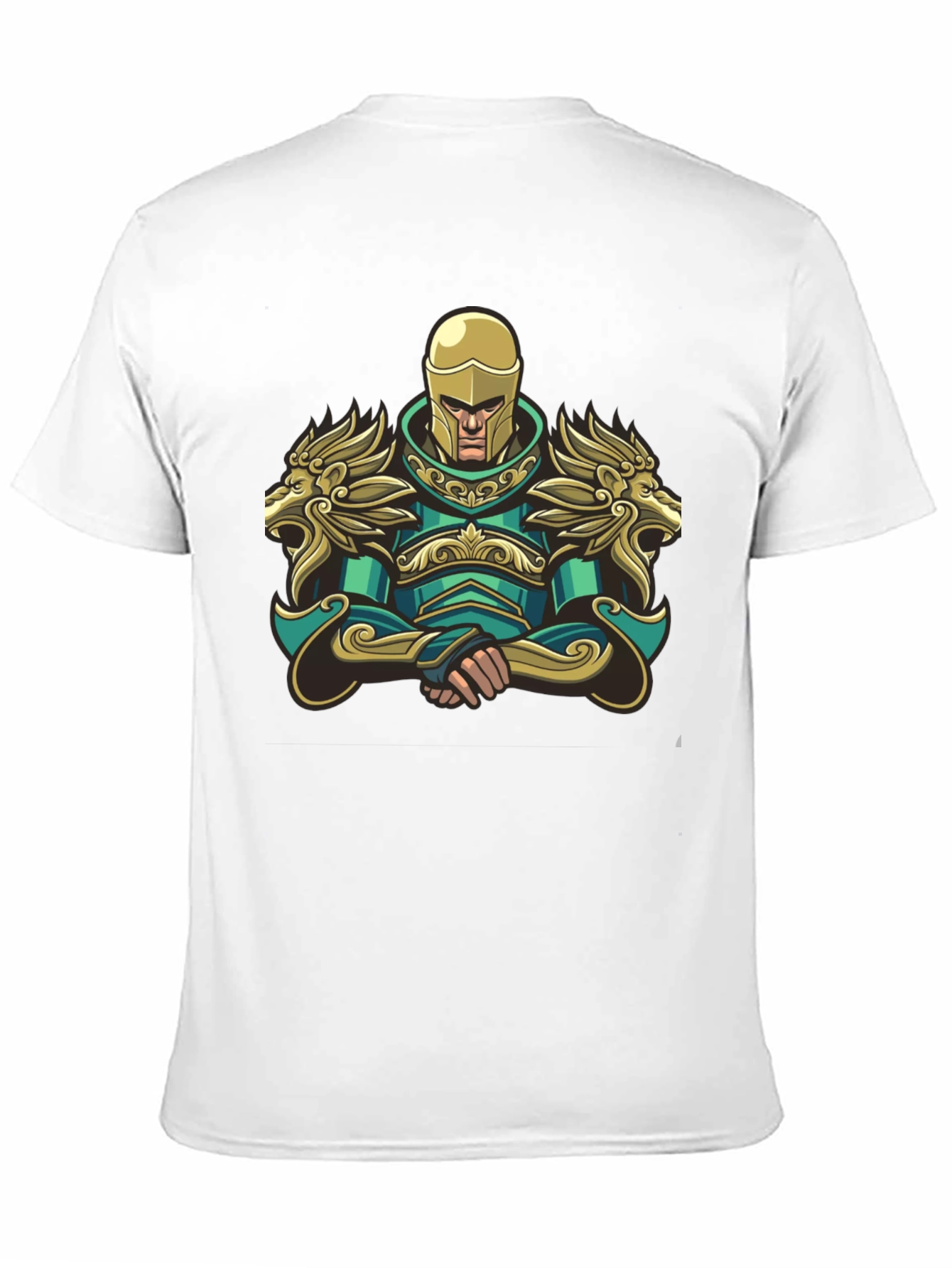 Warrior Knight Graphic T-Shirt - Black
