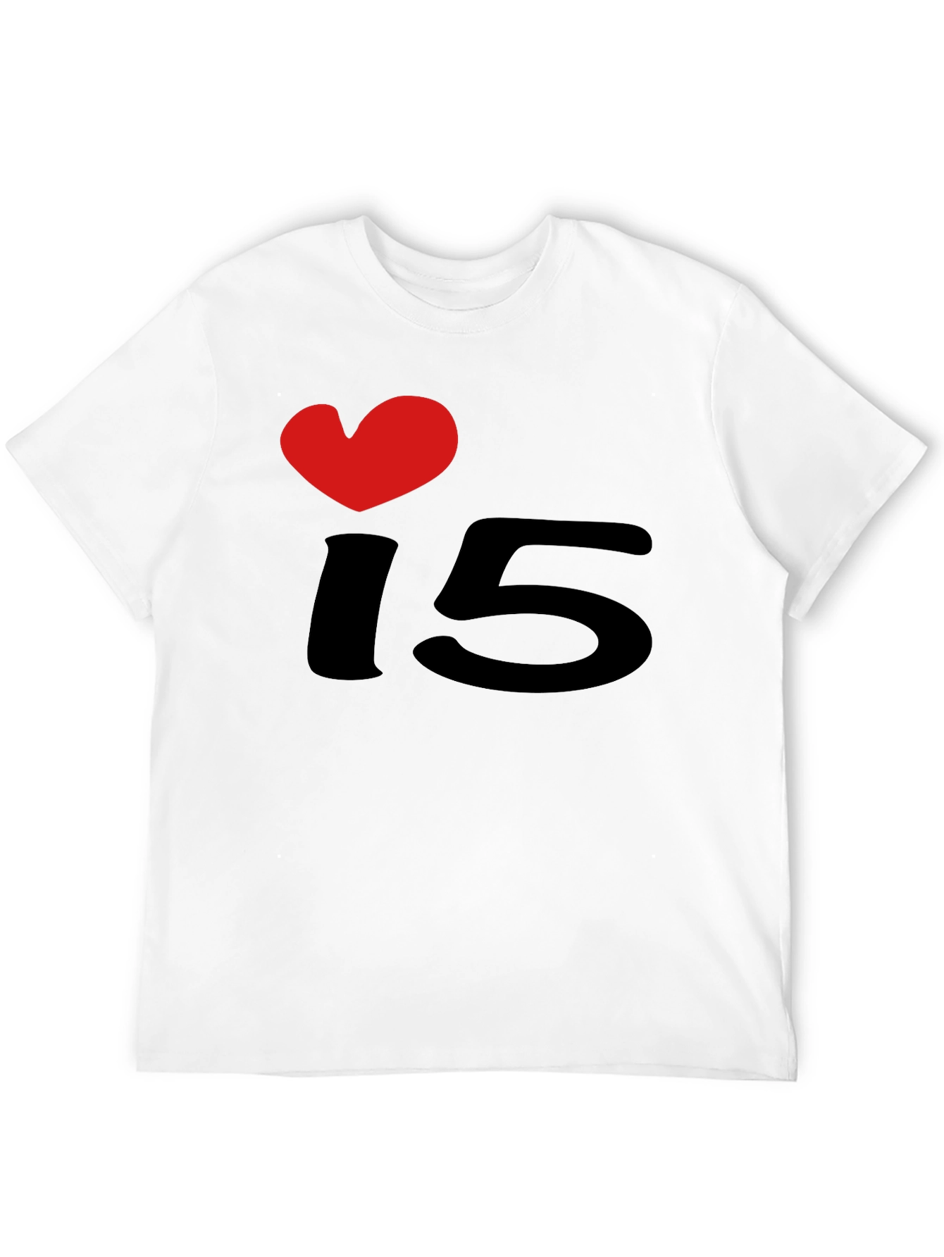 I Heart 15 Black T-Shirt