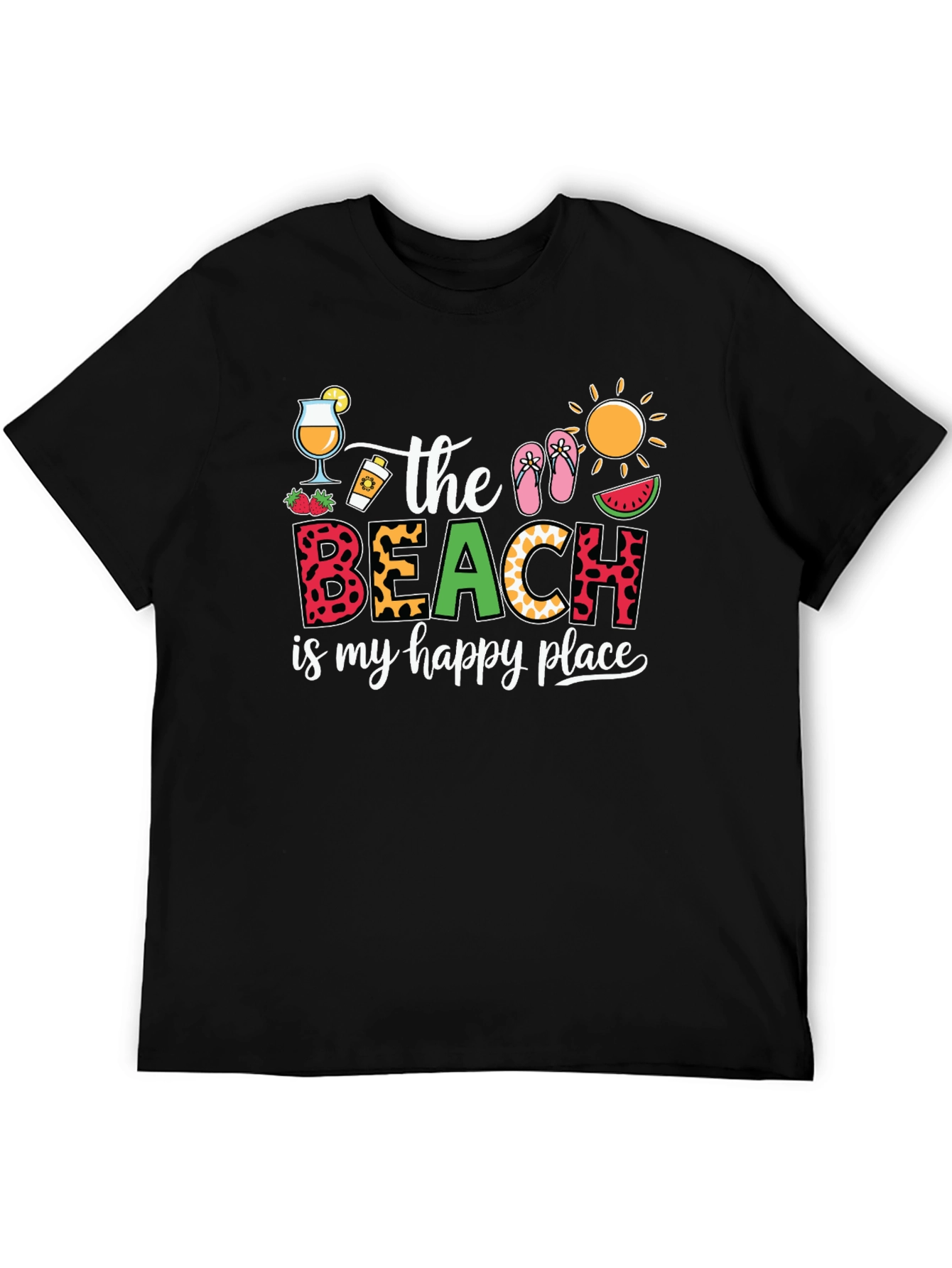 The Beach is My Happy Place Graphic T-Shirt