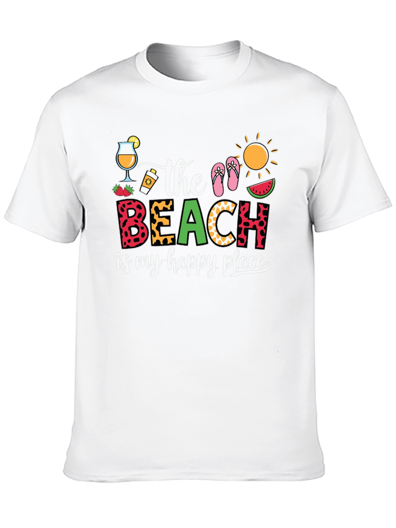 The Beach is My Happy Place Graphic T-Shirt