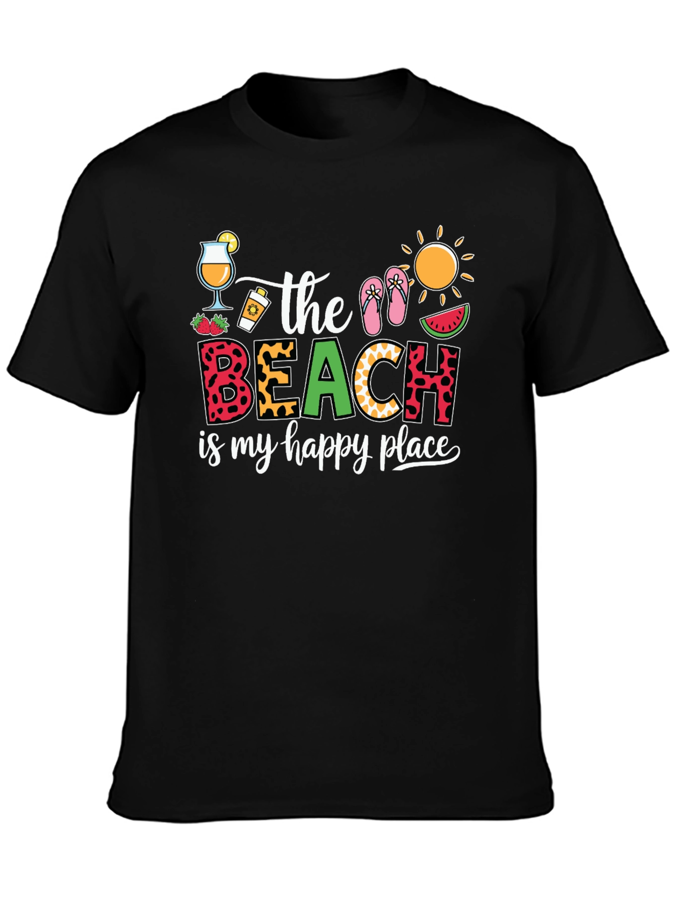 The Beach is My Happy Place Graphic T-Shirt