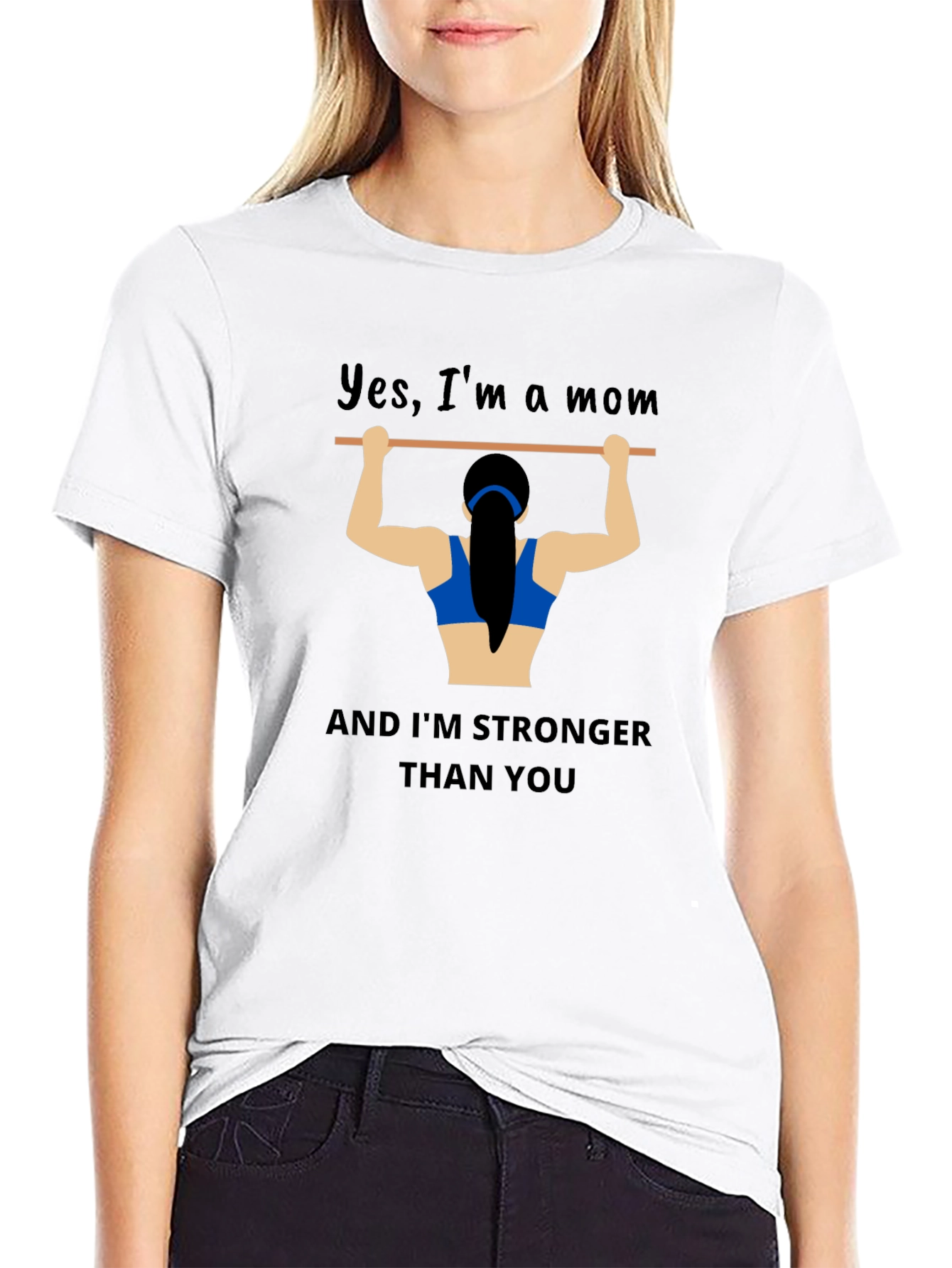 Strong Mom Graphic T-Shirt