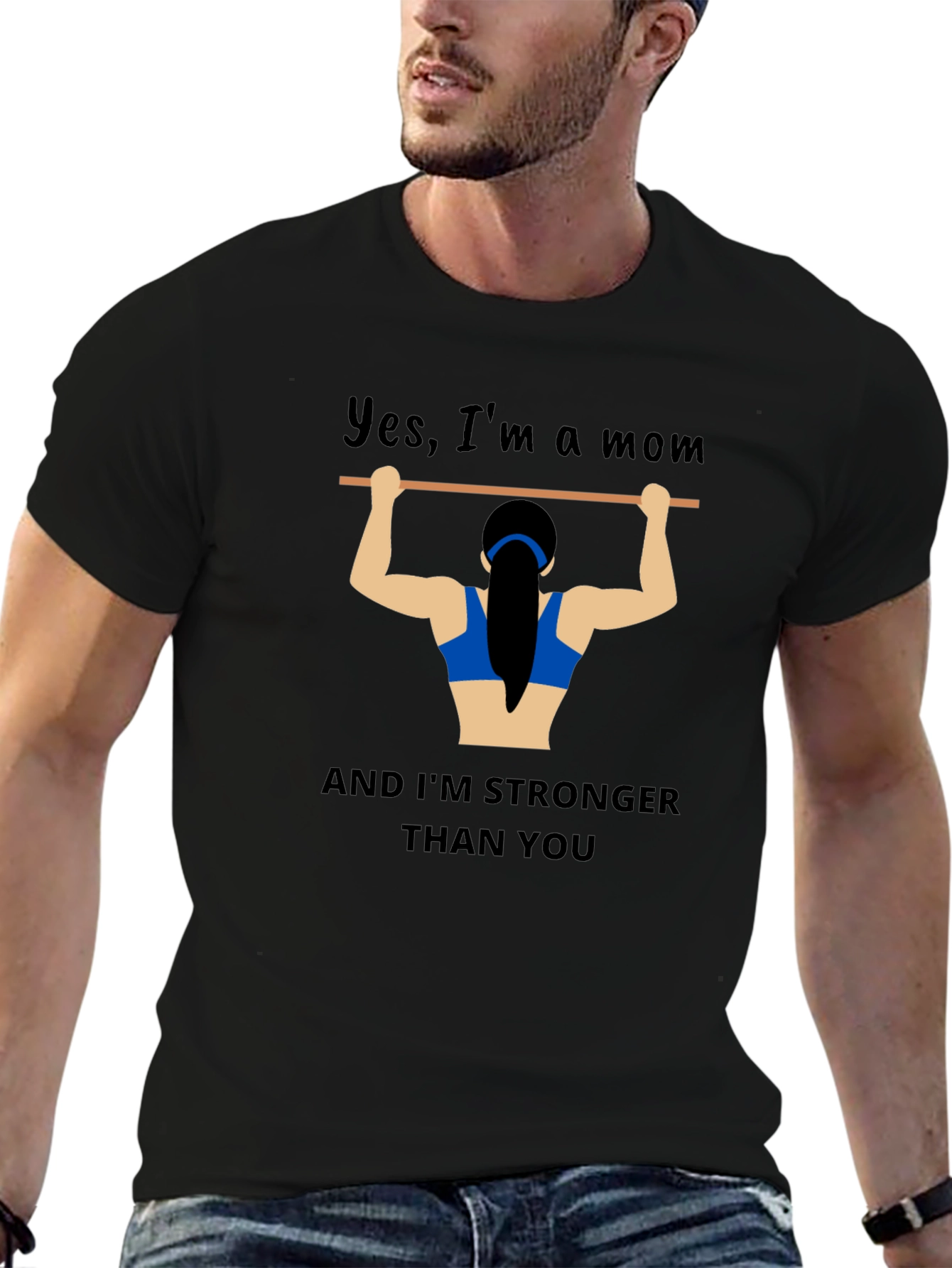 Strong Mom Graphic T-Shirt